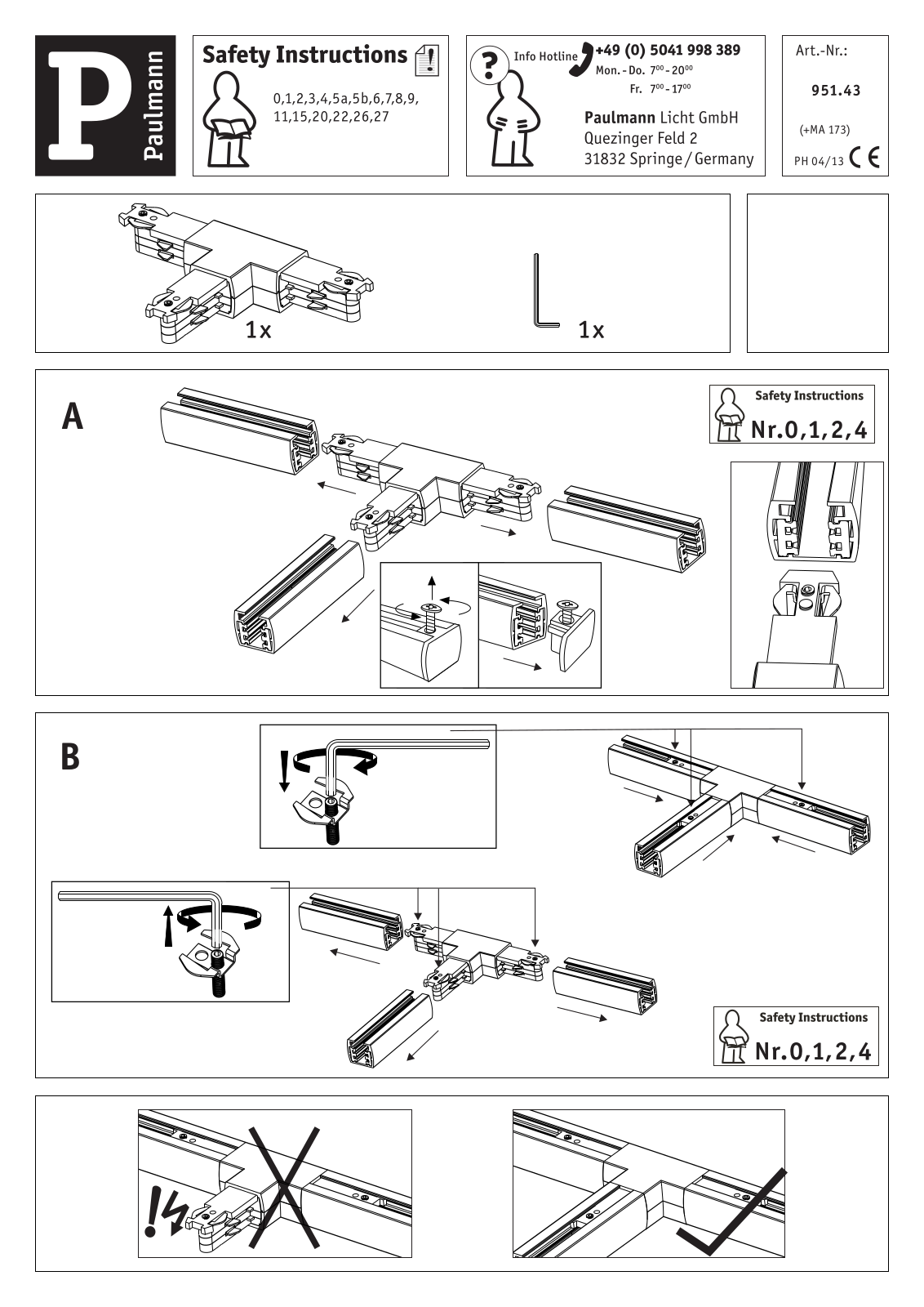 Paulmann 951.43 operation manual - ManualMachine.com
