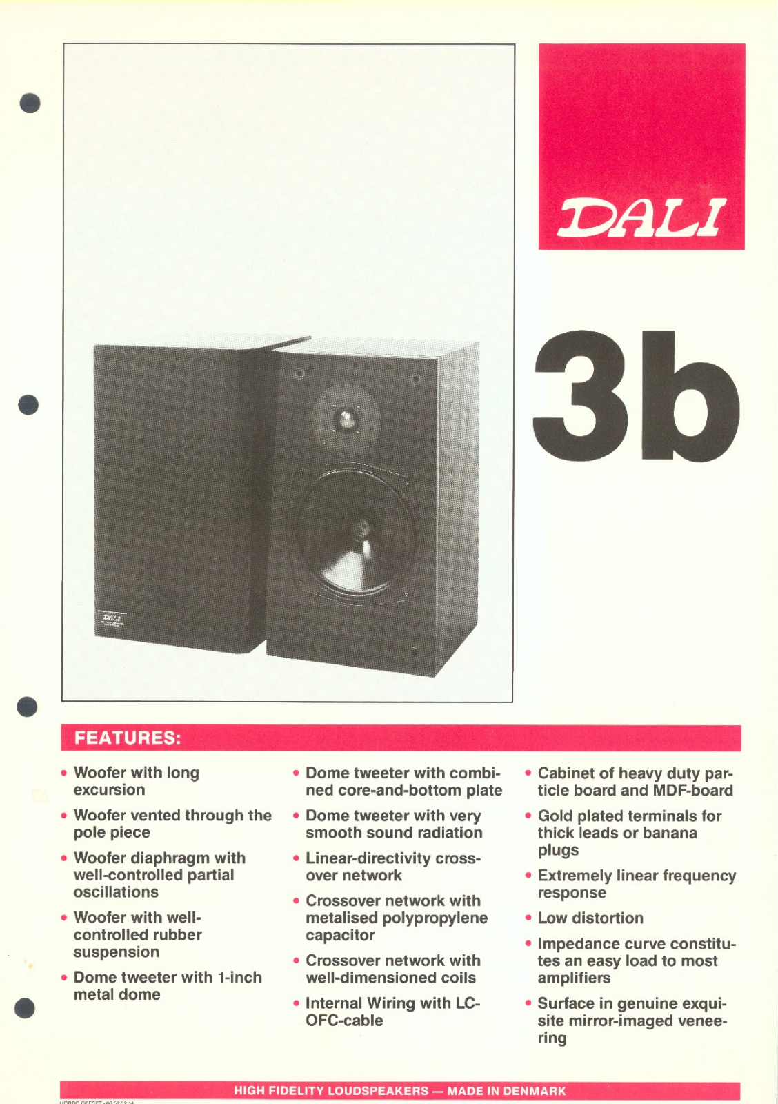 Dali 3-B Brochure