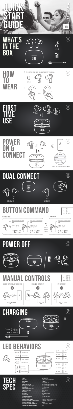 JBL Wave 200 TWS User guide