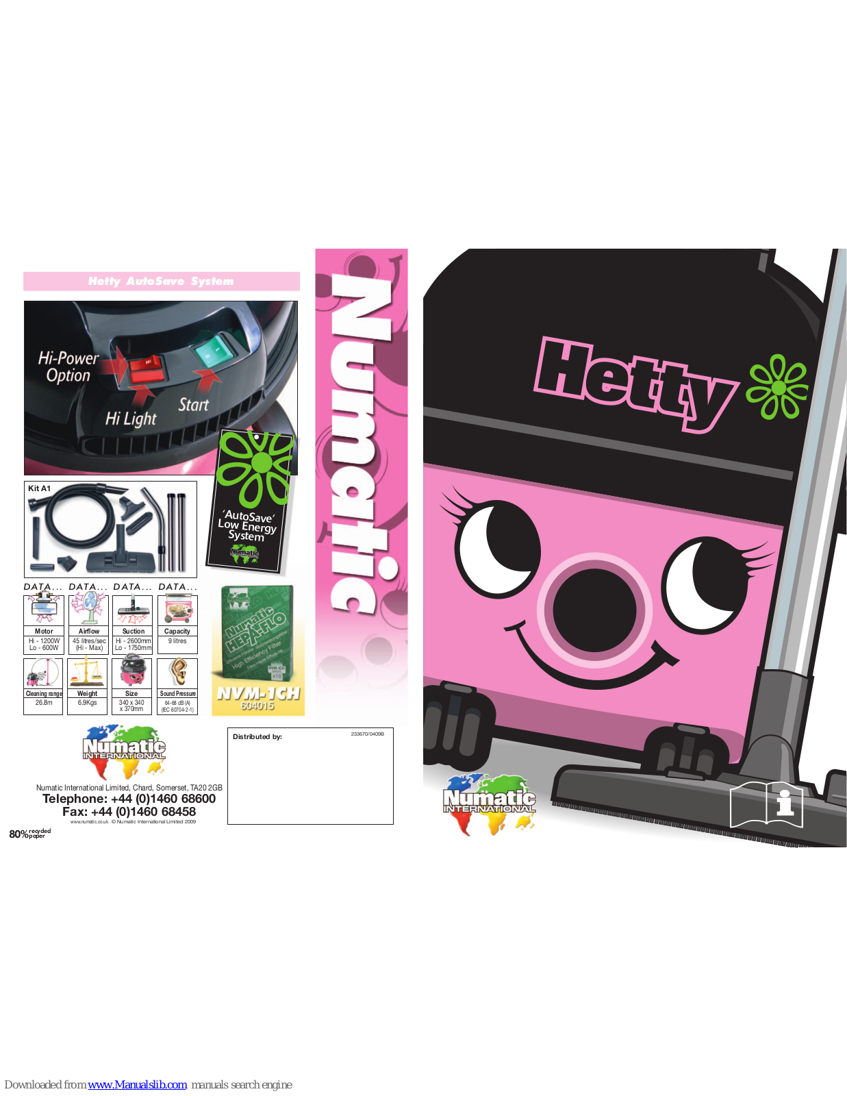 Numatic Hetty User Manual