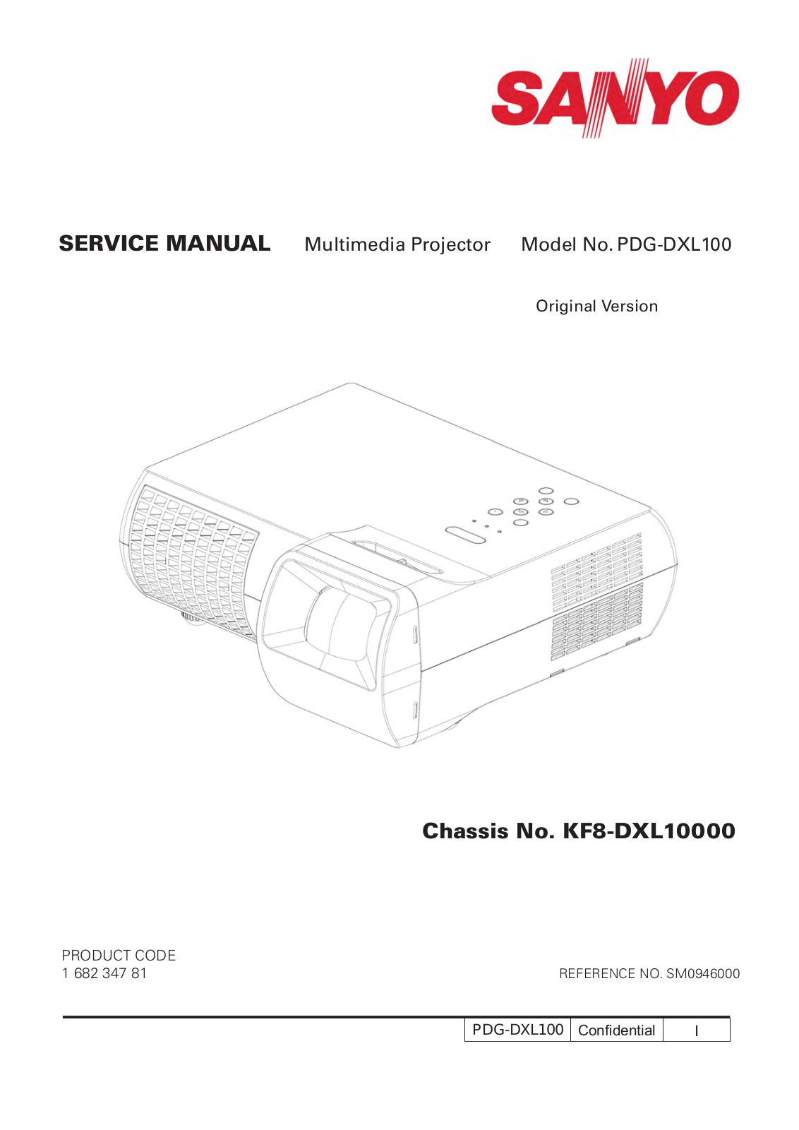 Sanyo PDG-DXL100 Service manual