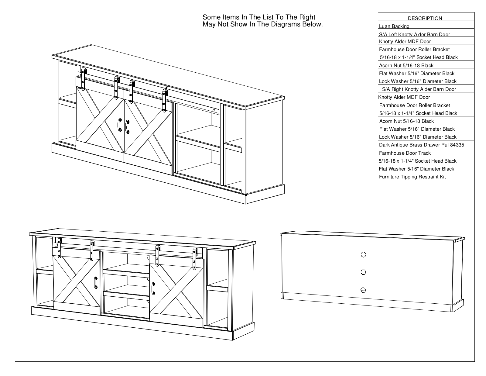 Sand & Stable W006556292 Specifications - ManualMachine.com