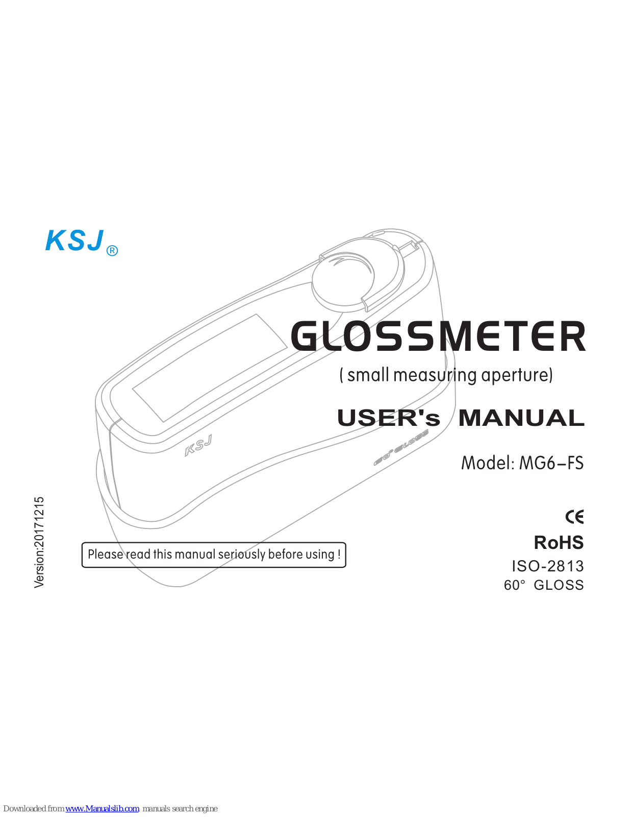 KSJ MG6 Series, MG6-FS User Manual