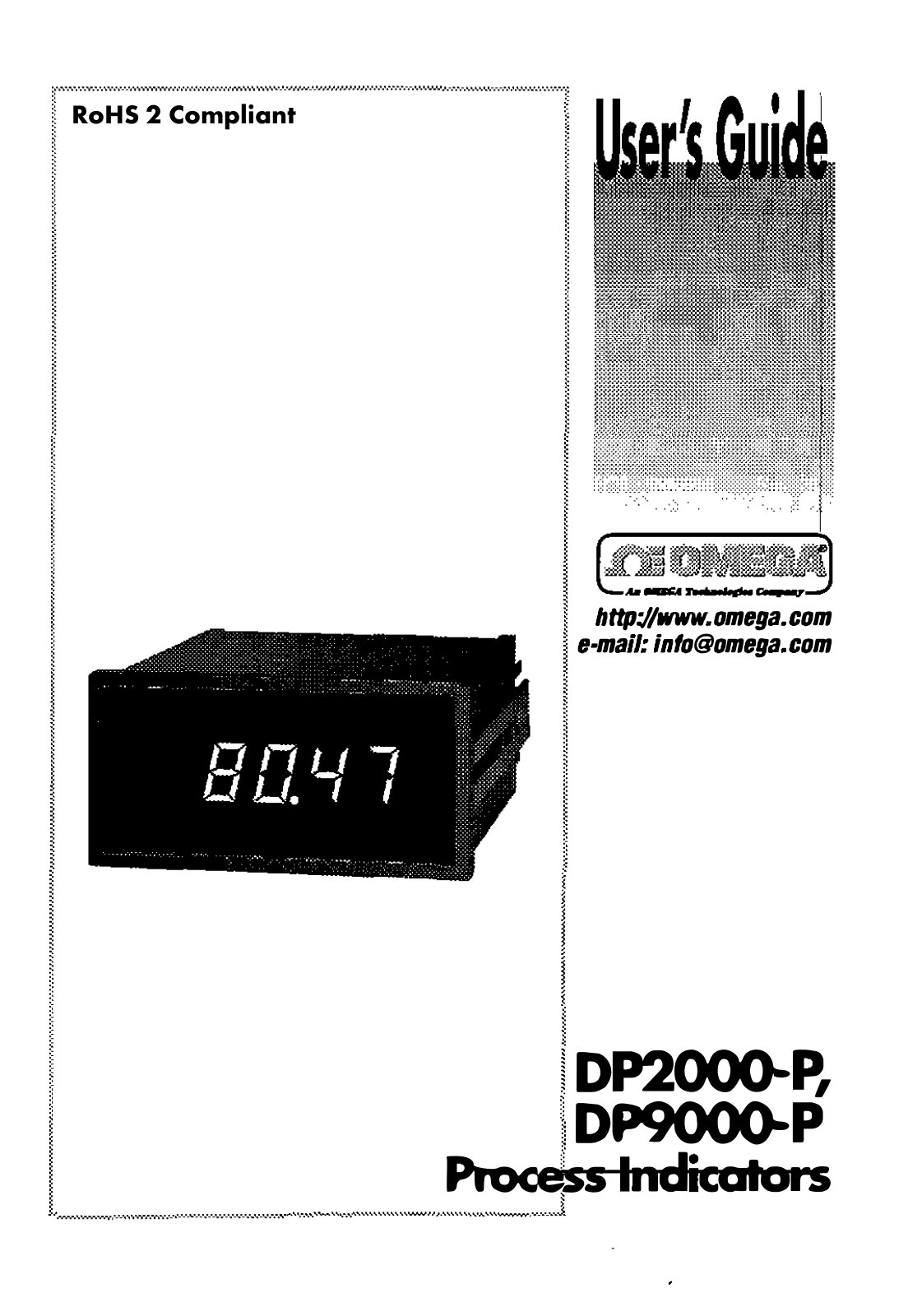 Omega DP2000-P, DP9000-P User guide - ManualMachine.com