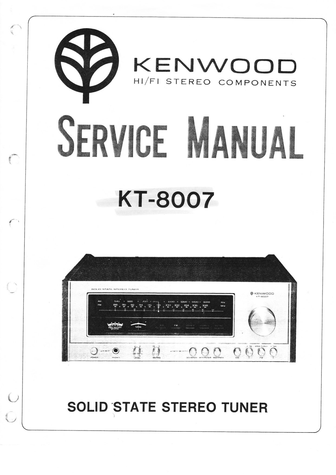 Kenwood KT-8007 Service Manual