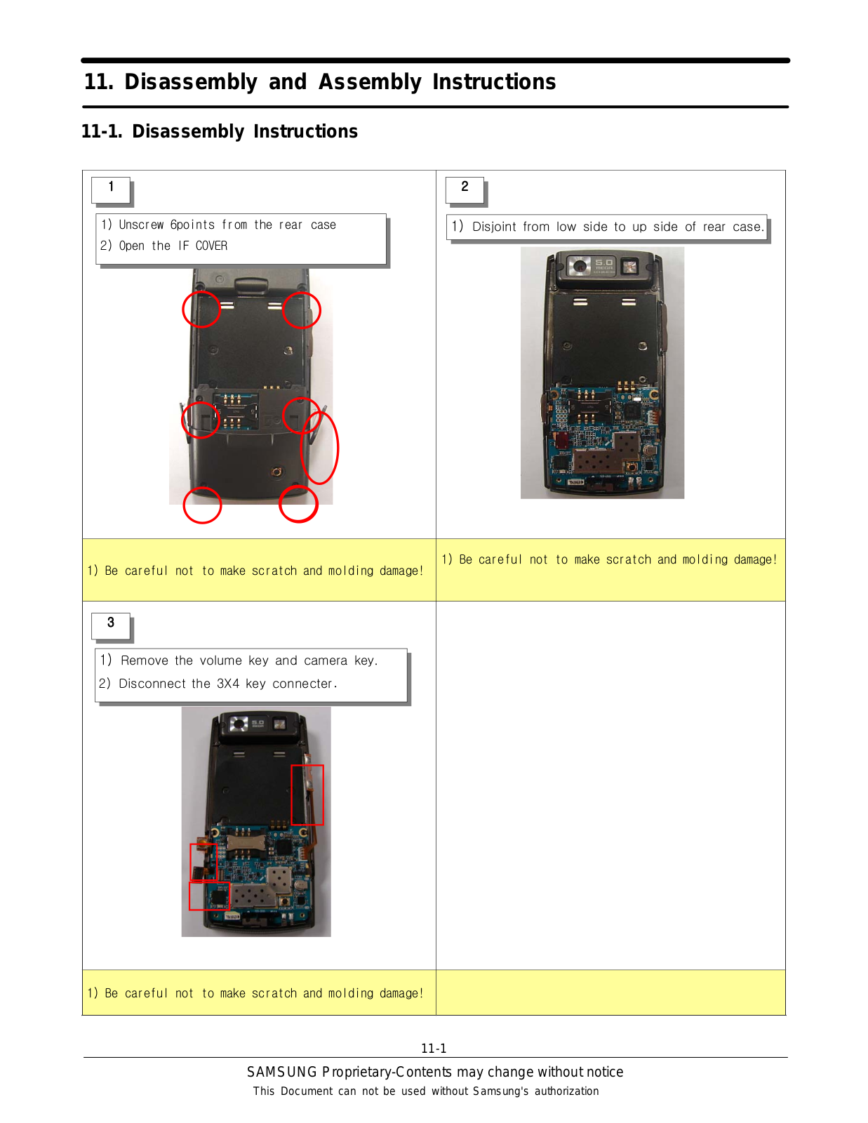 Samsung g600 Disassembly and Assembly Instructions