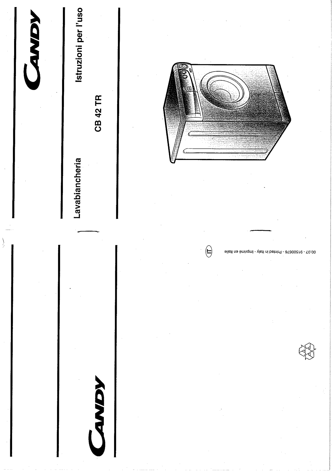 Candy CB42TR IT User Manual