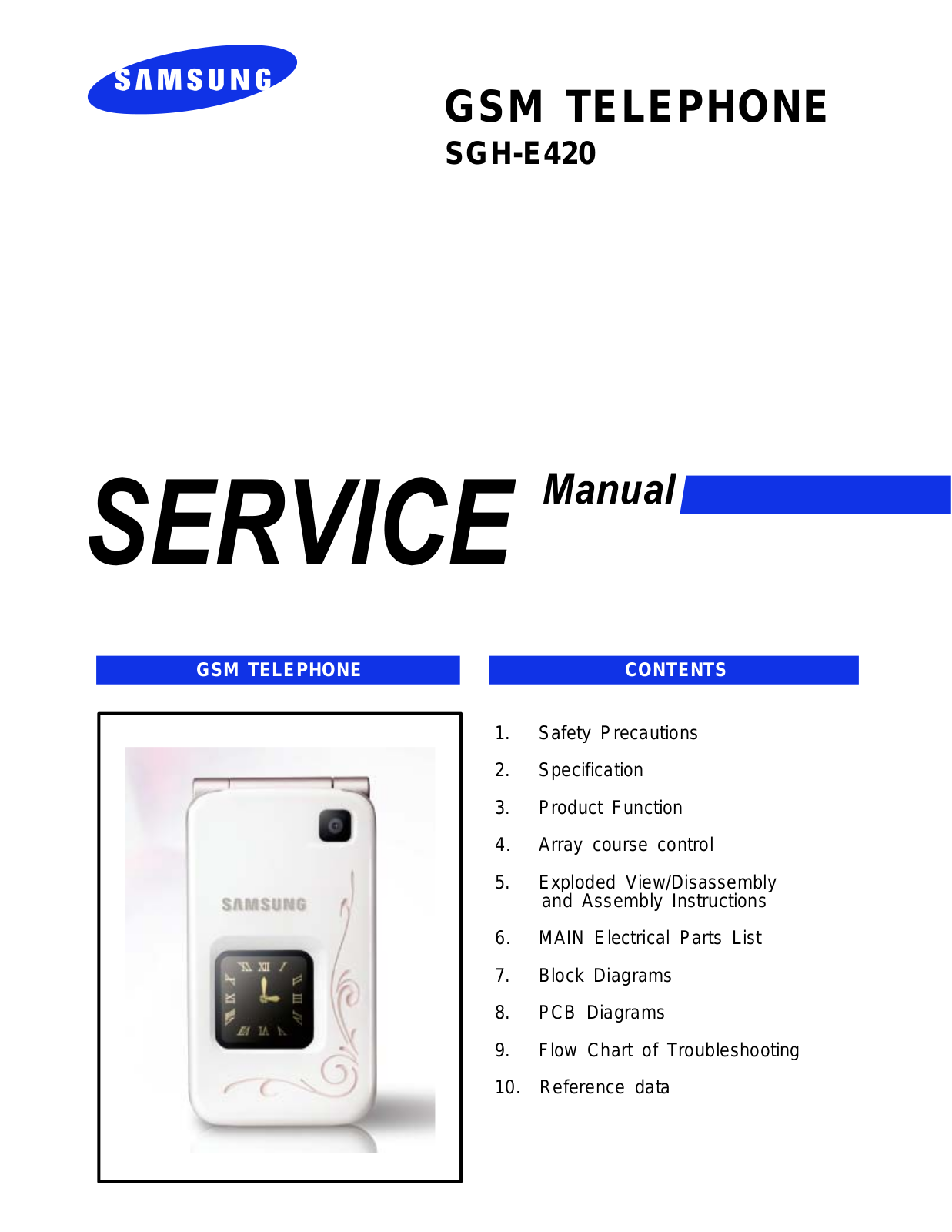 Samsung SGH-E420 Service Manual