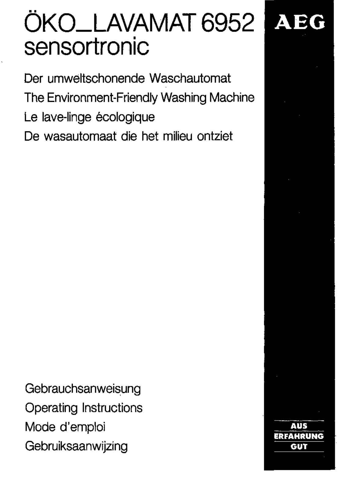 Aeg 6952 User Manual - ManualMachine.com