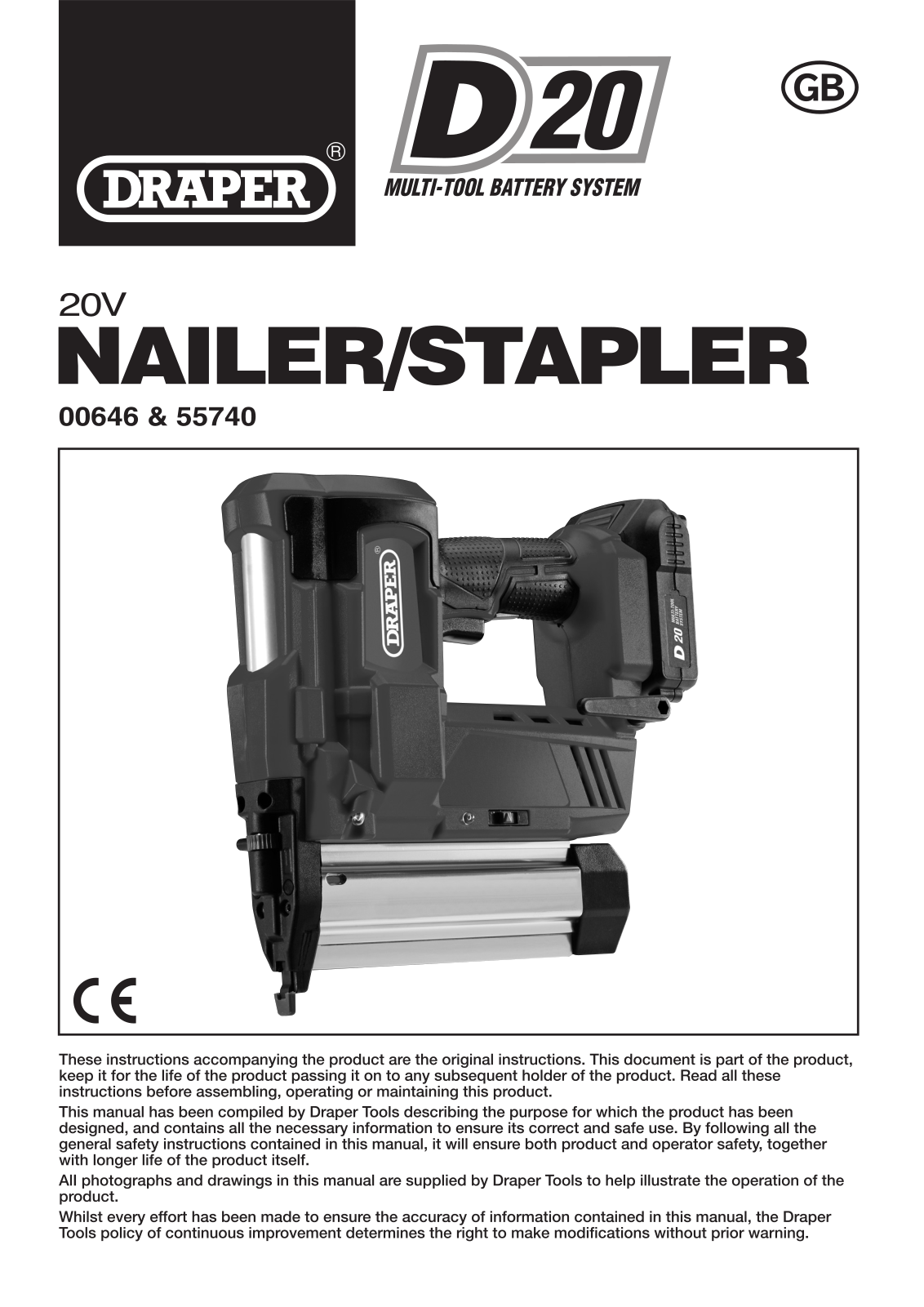 Draper D20NSSET, D20NS User guide - ManualMachine.com