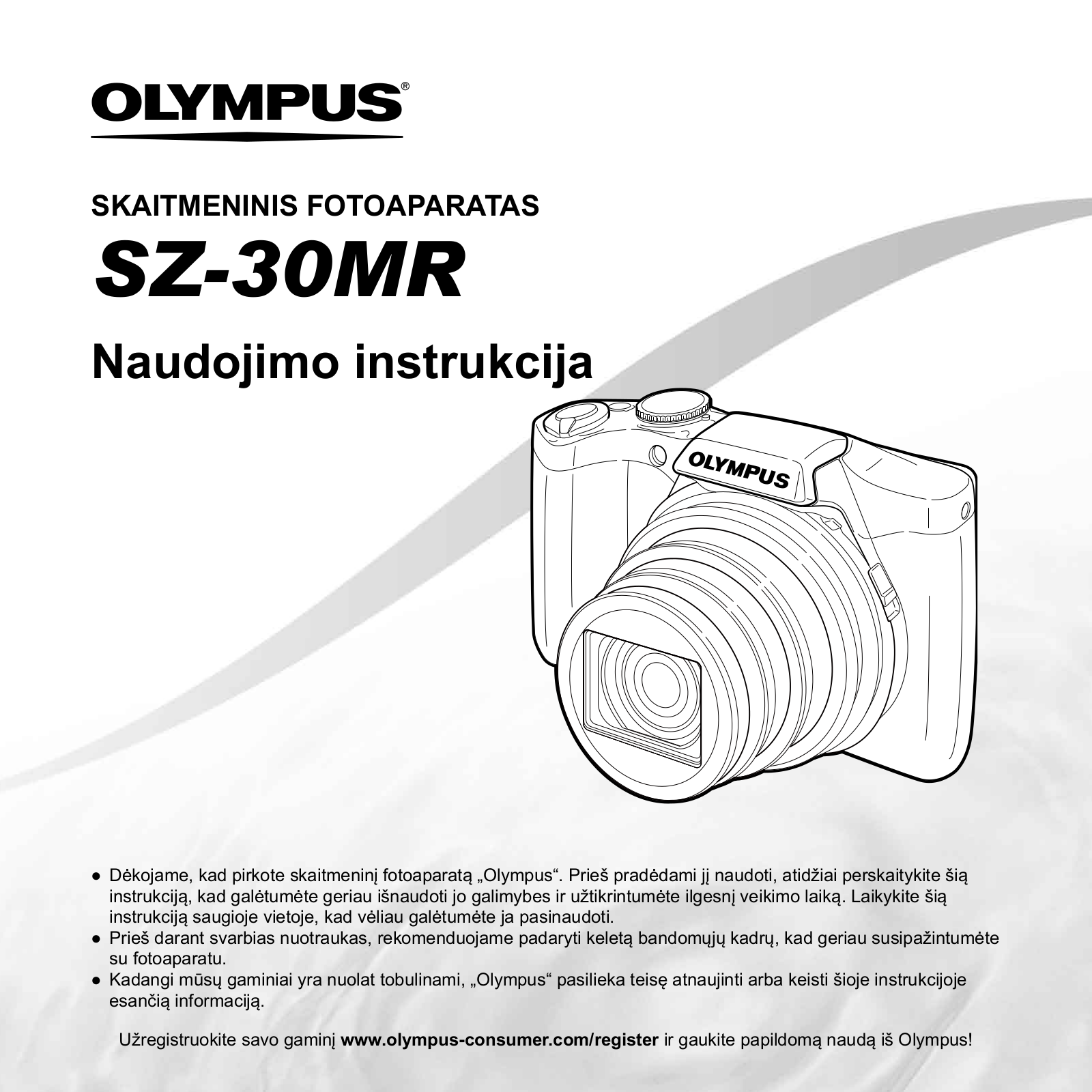 OLYMPUS SZ-30MR User Manual