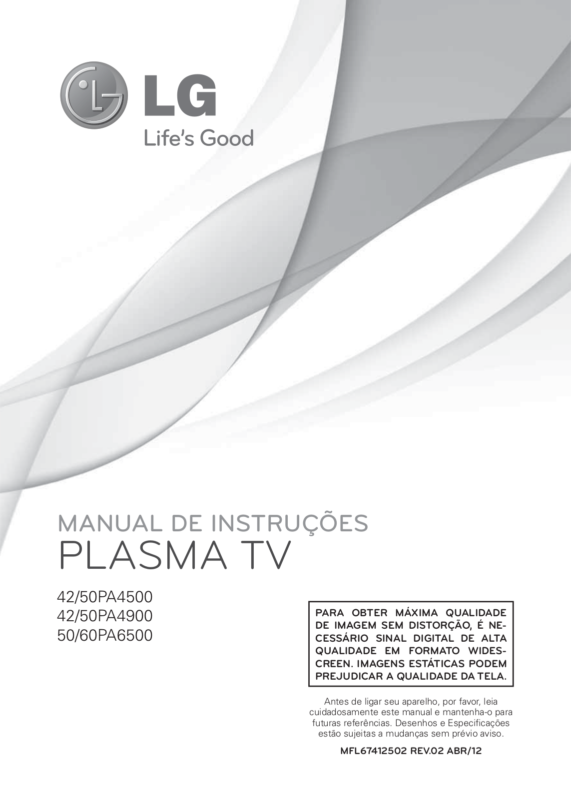 LG 60PA6550 User manual