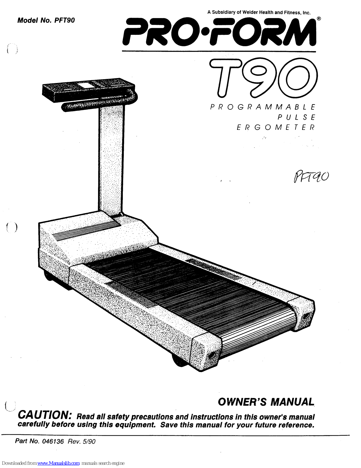 Pro-Form T90 Owner's Manual