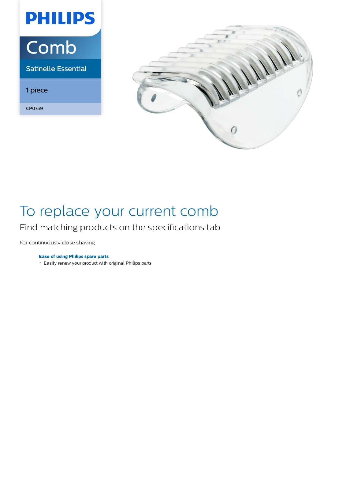 Philips CP0759/01 leaflet - ManualMachine.com