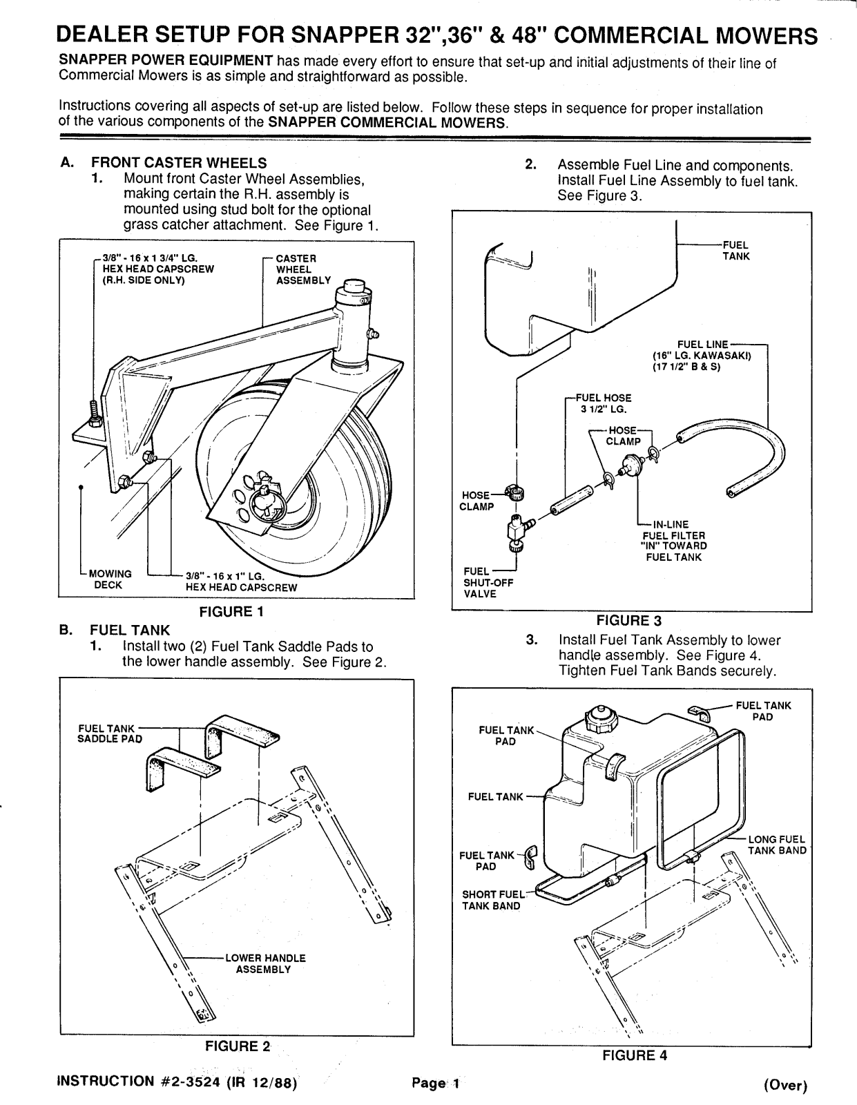 Snapper 2-3524 User Manual