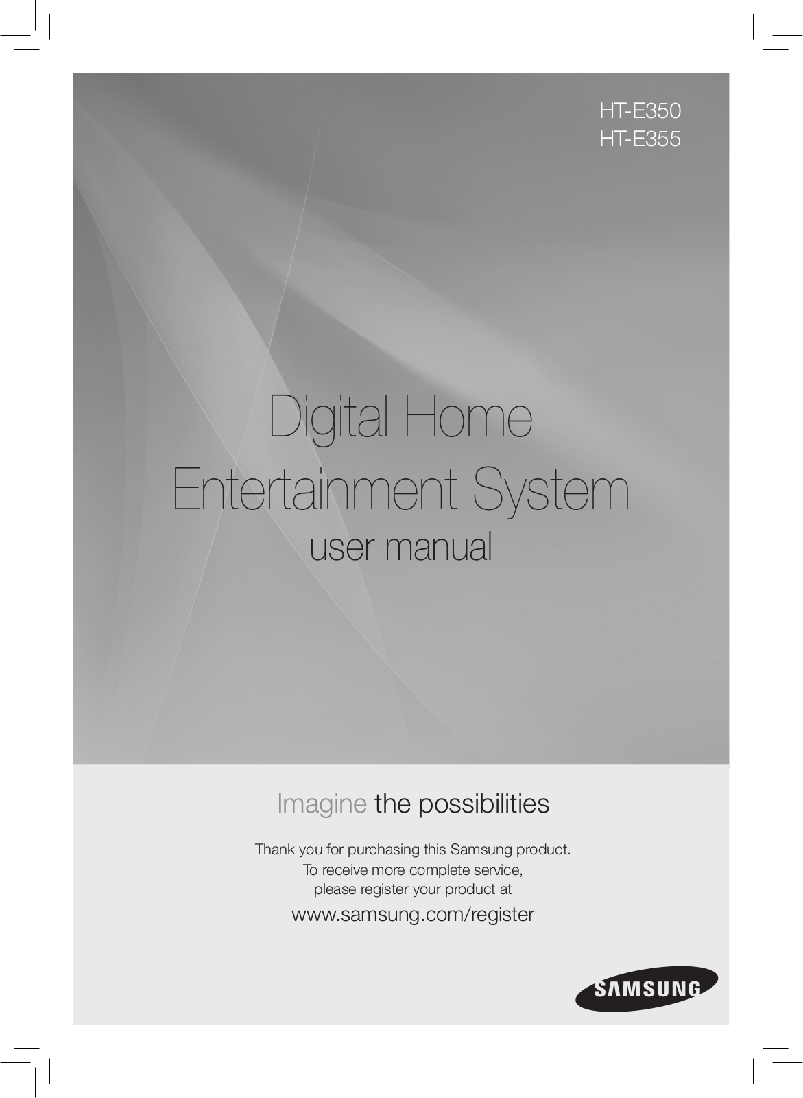 Samsung HT-E355, HT-E350 User Manual