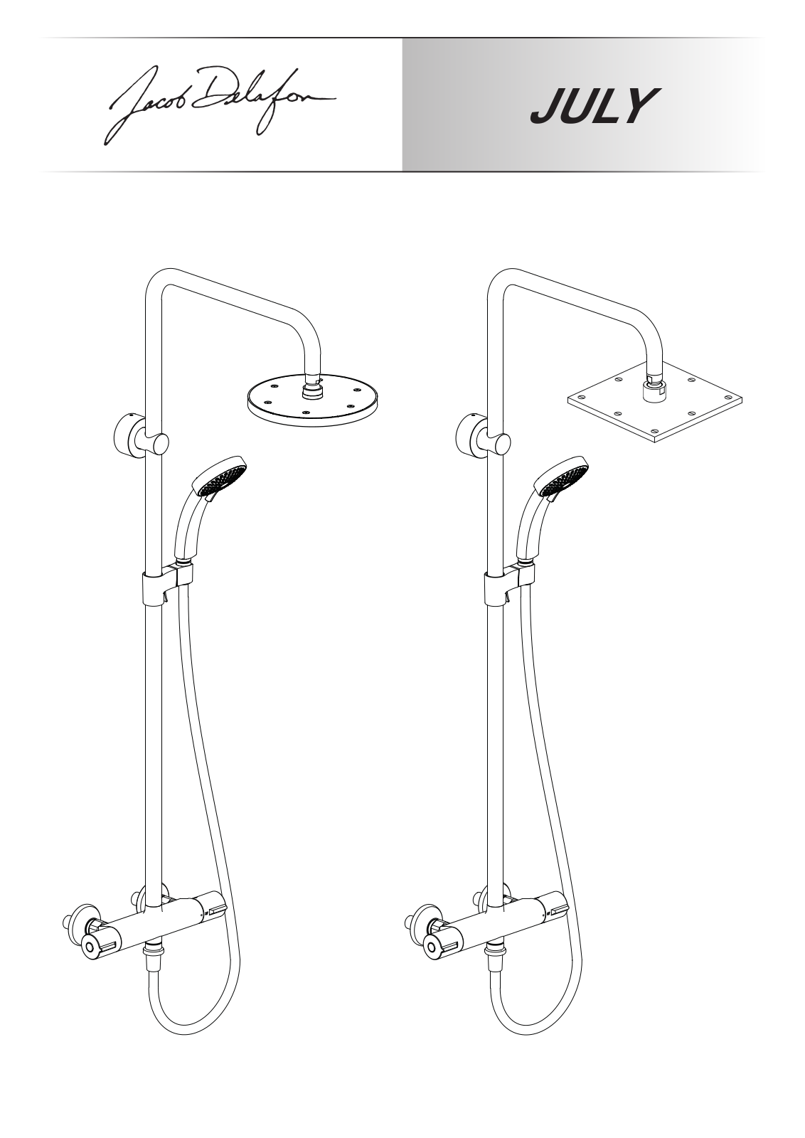 Jacob Delafon JULY E5523-CP Installation guide