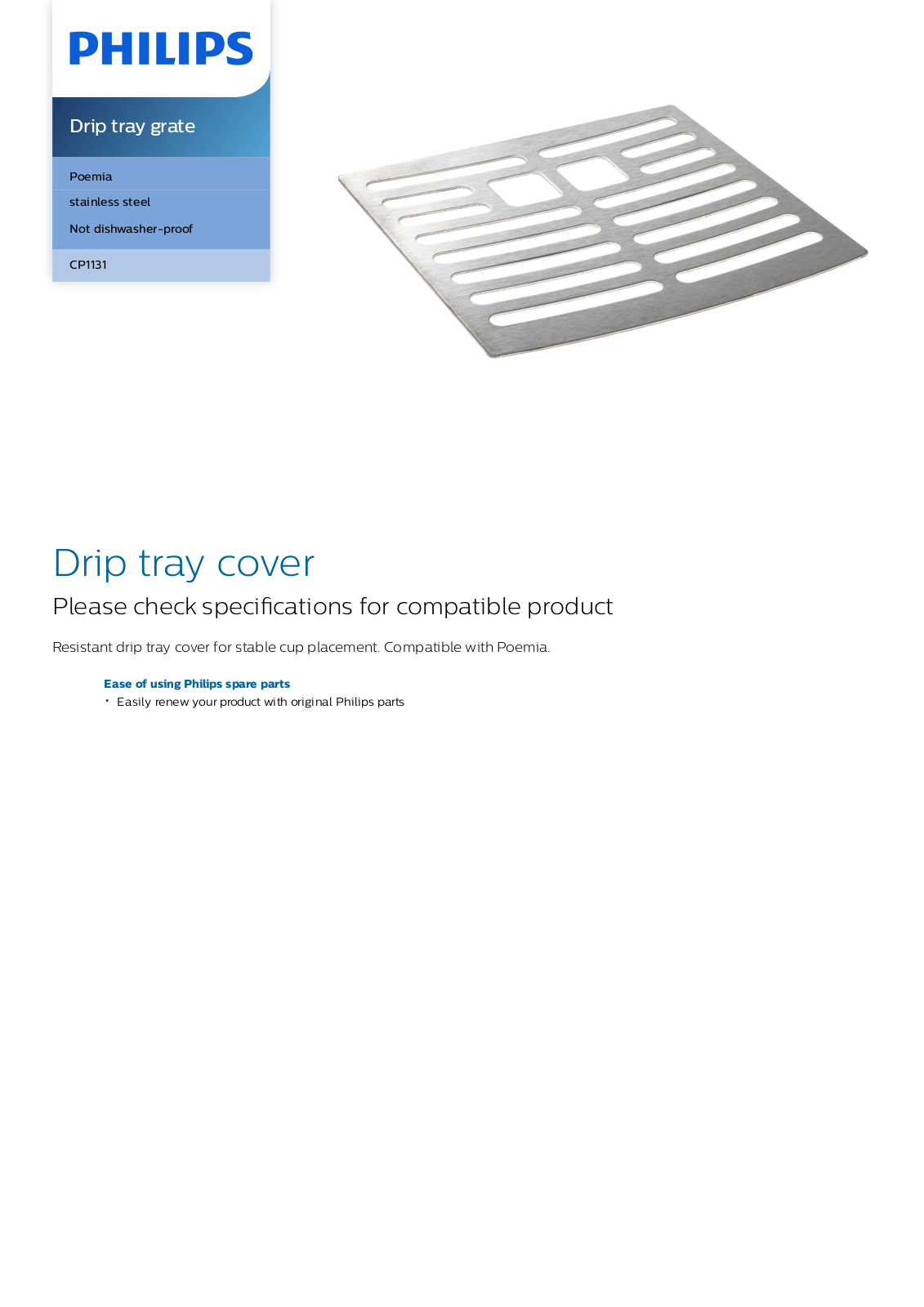Philips CP1131/01 leaflet - ManualMachine.com