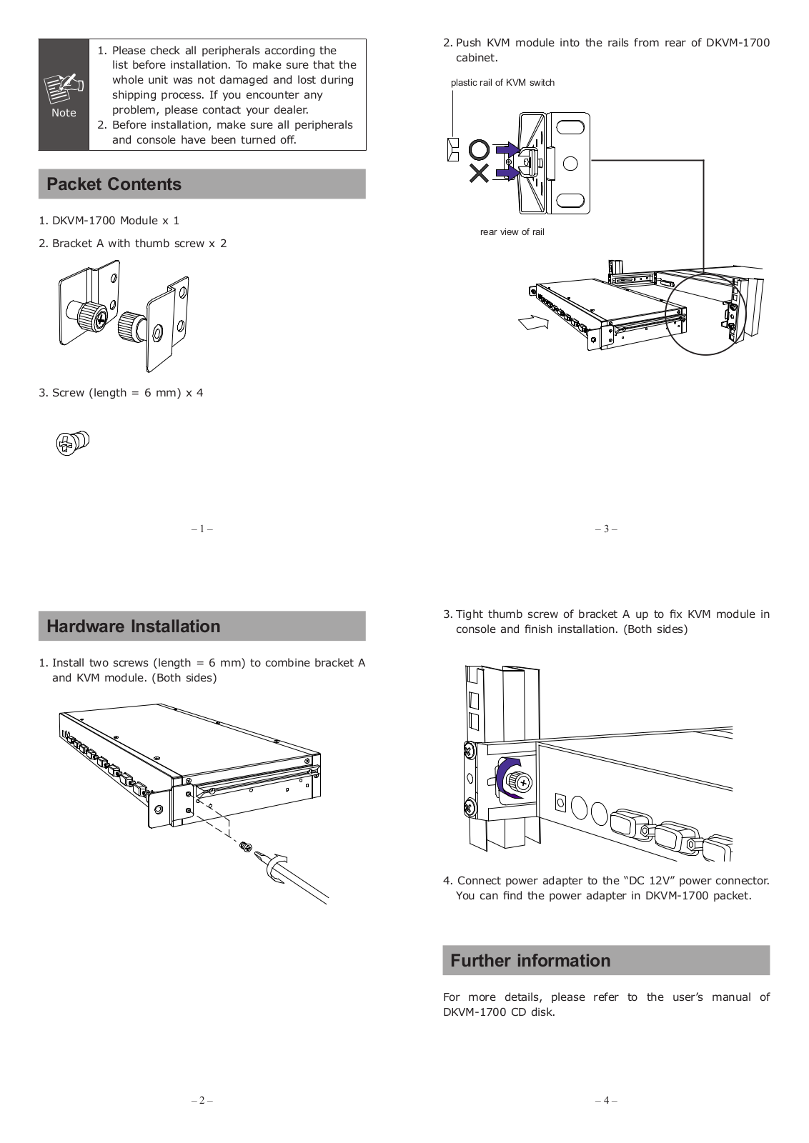 PLANET DKVM-CF16 User Manual