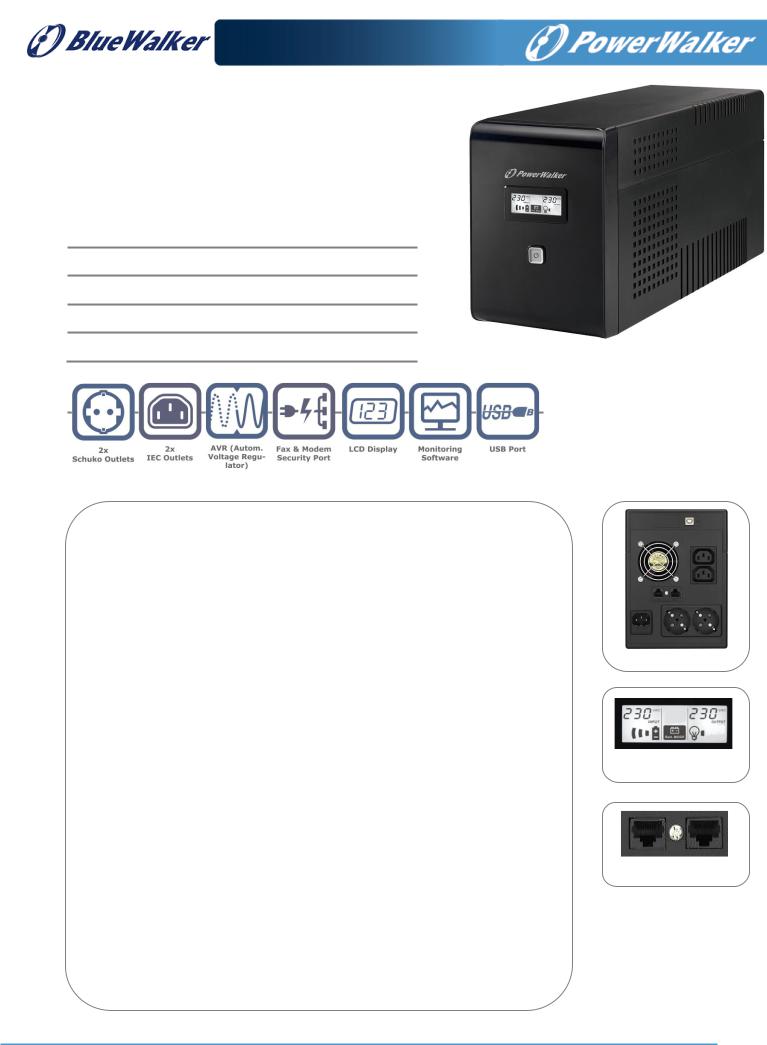 PowerWalker VI 2000 LCD User Manual