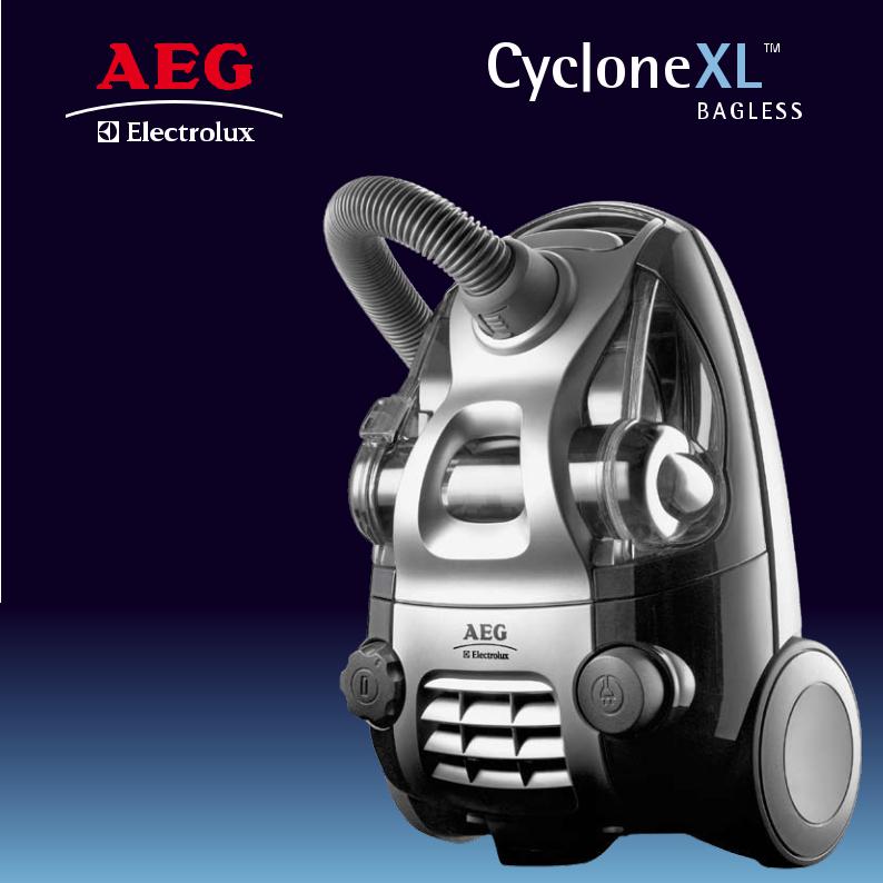AEG ACX6206BB, ACX6209EC, CYCLONE XL, ACX6260EC, ACX6320CD Manual