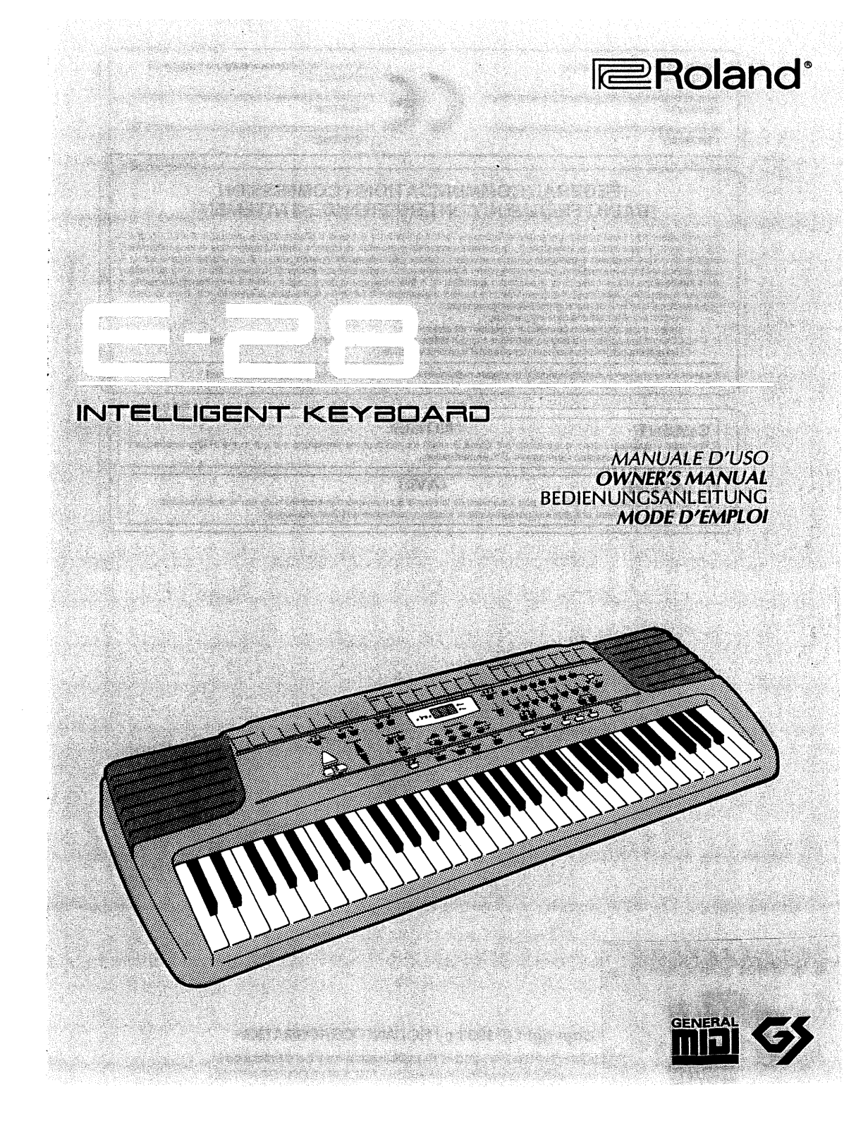 Roland Corporation E-28 Owner's Manual