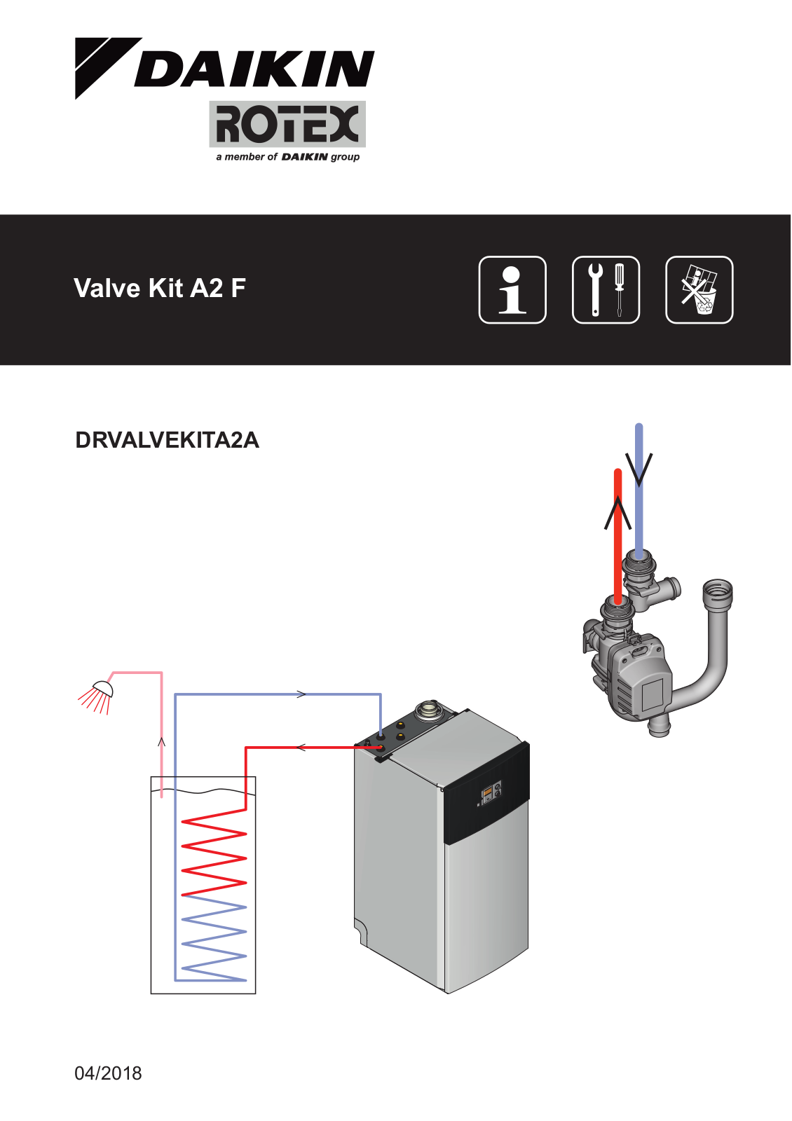 Daikin DRVALVEKITA2A Installation manuals