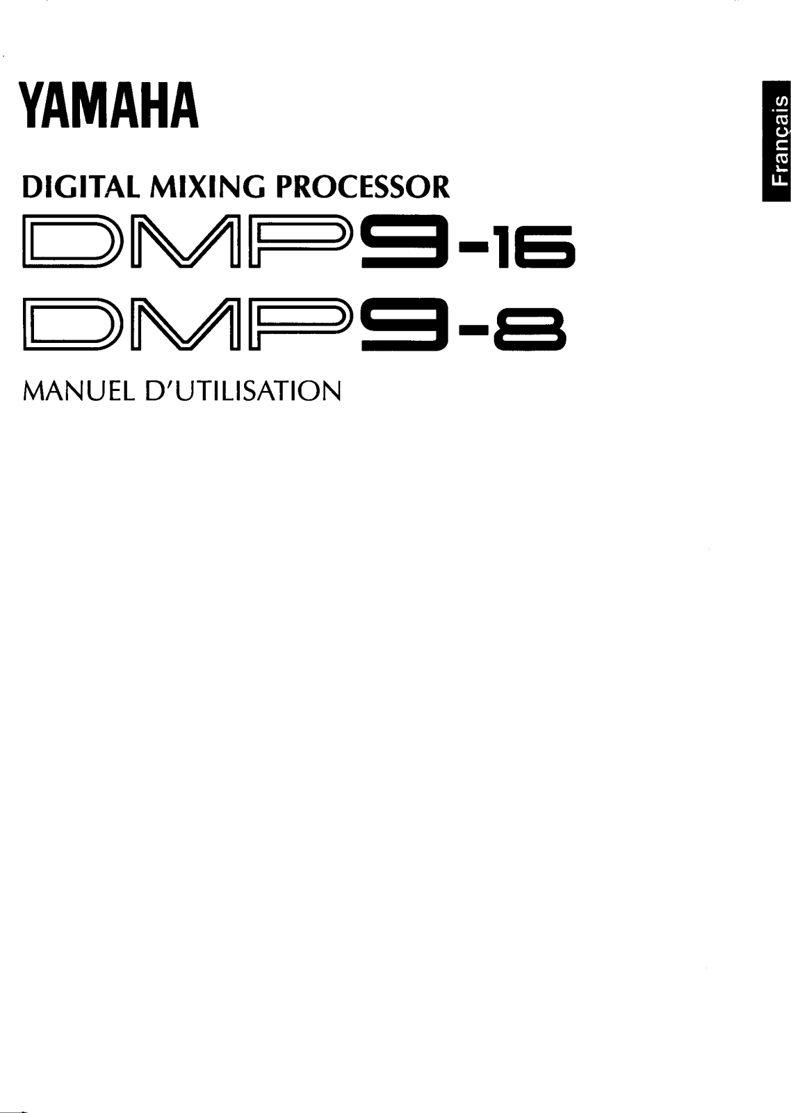 Yamaha DMP9 User Guide