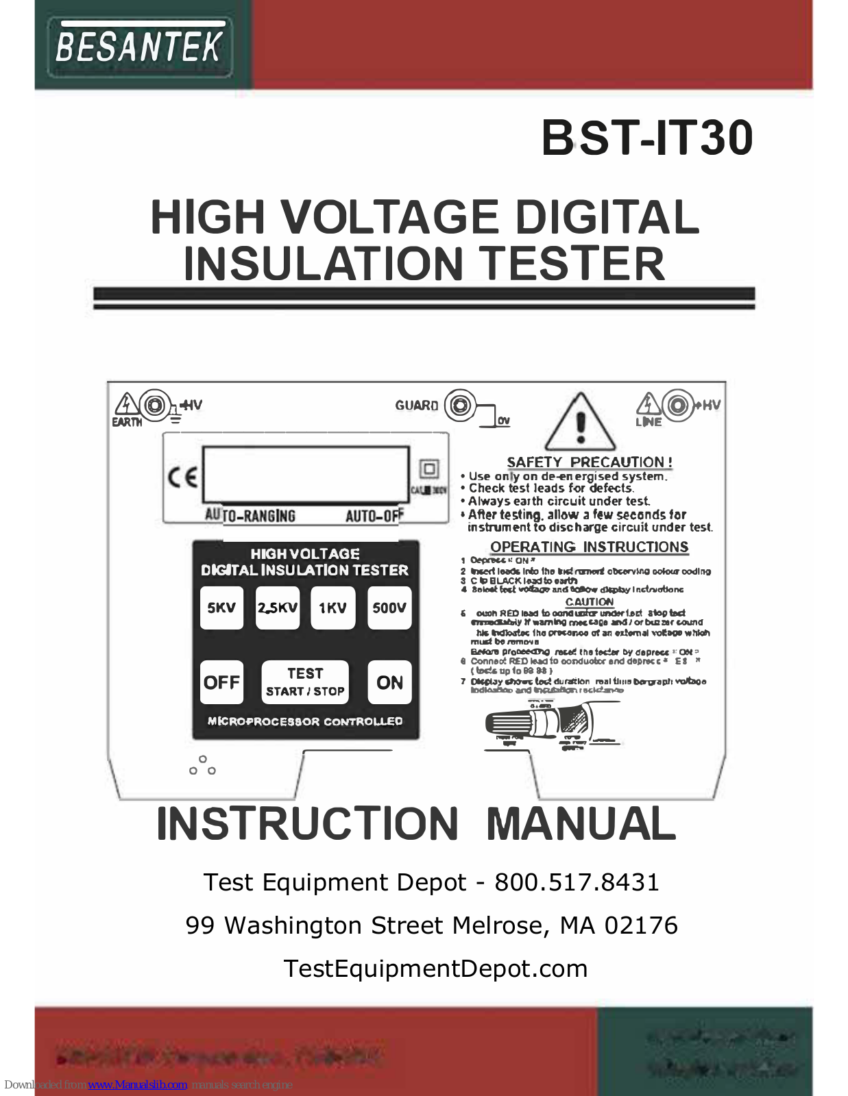 Besantek BST-IT30 Instruction Manual