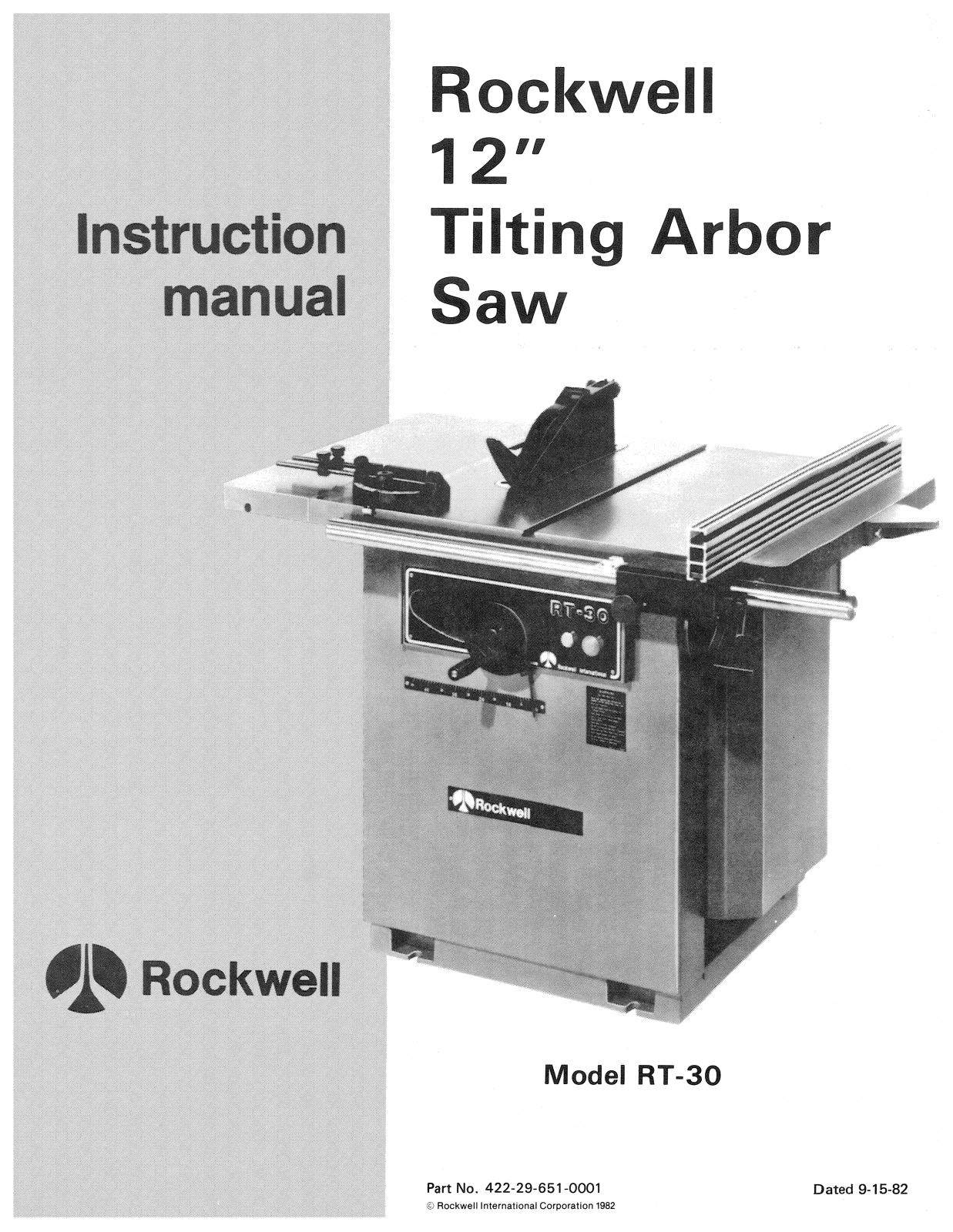 Rockwell RT-30 User Manual