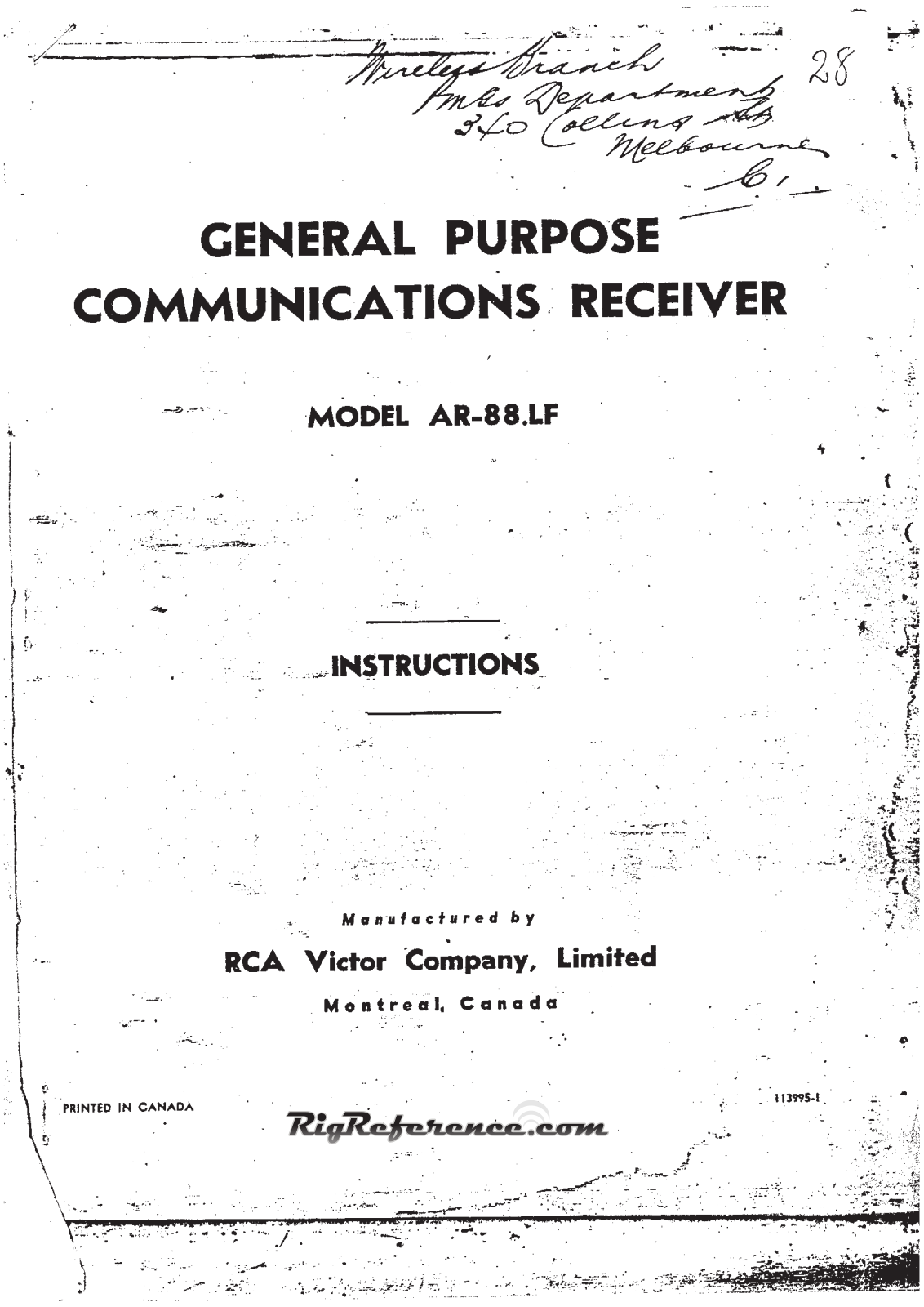 RCA AR88LF User guide - ManualMachine.com