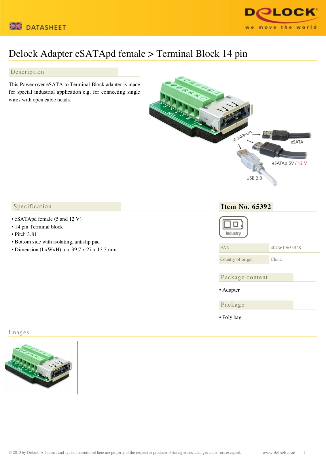 DeLOCK 65392 User Manual