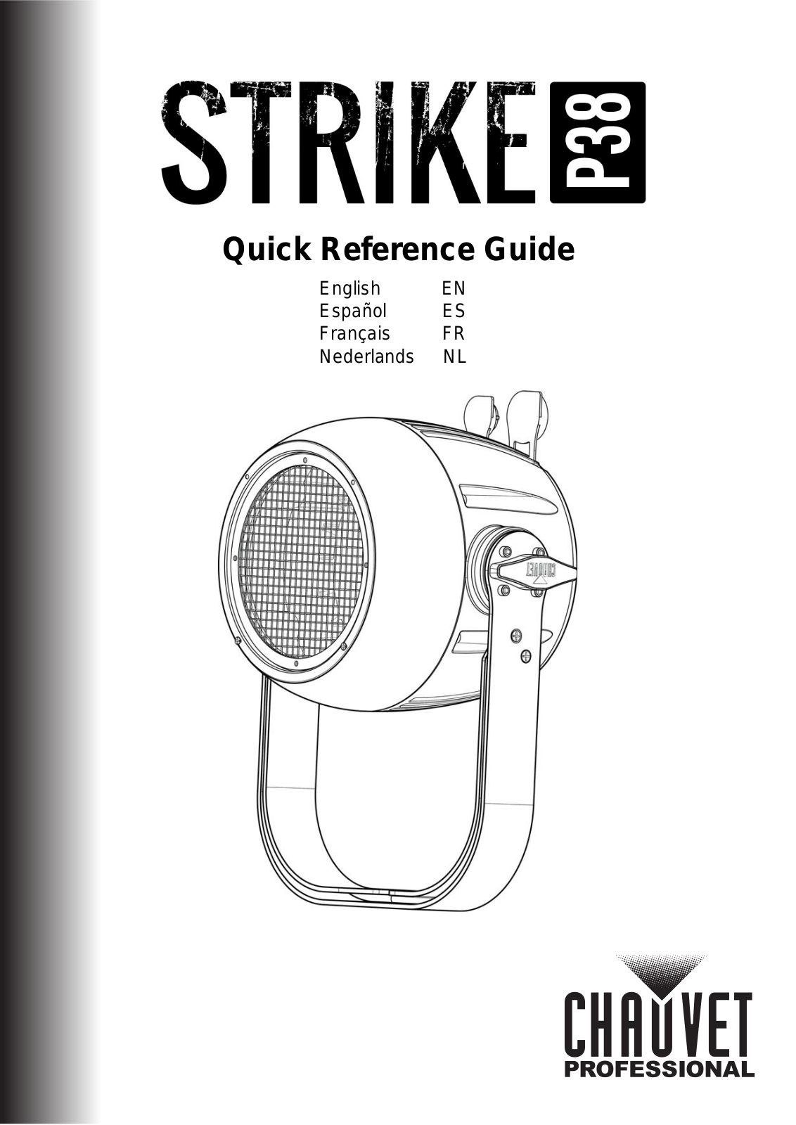 Chauvet Pro Strike P38 Quick Start Guide