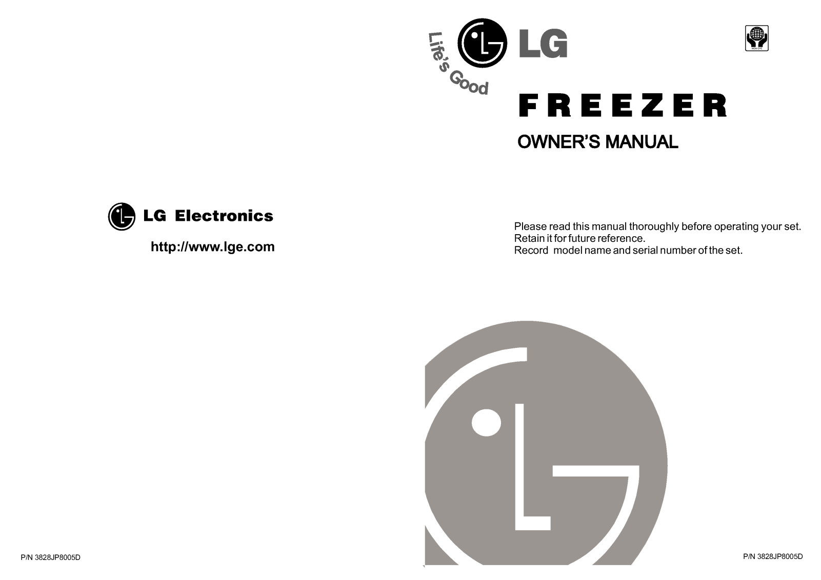 LG GF-201RL User Manual