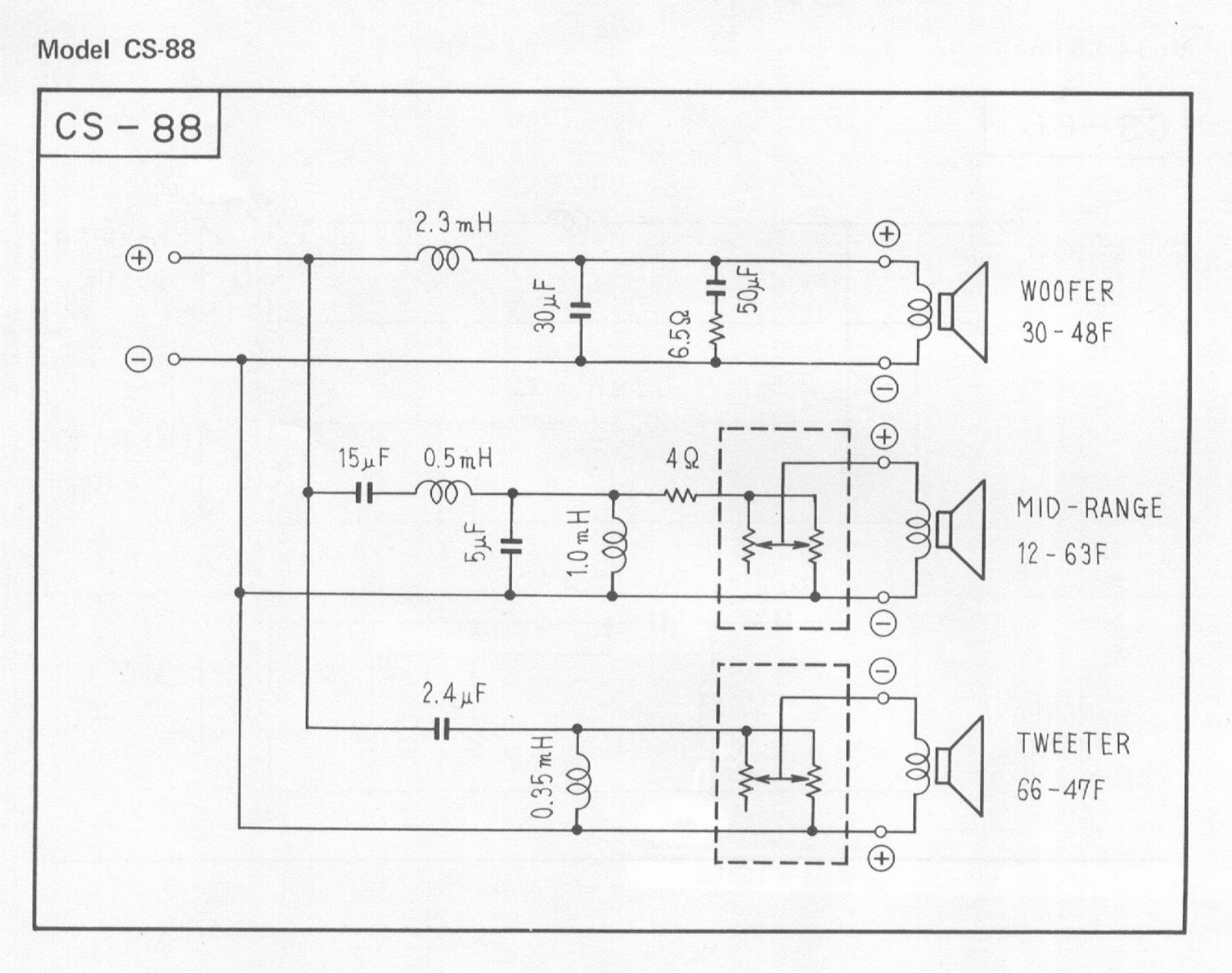 Pioneer CS-88 Schematic