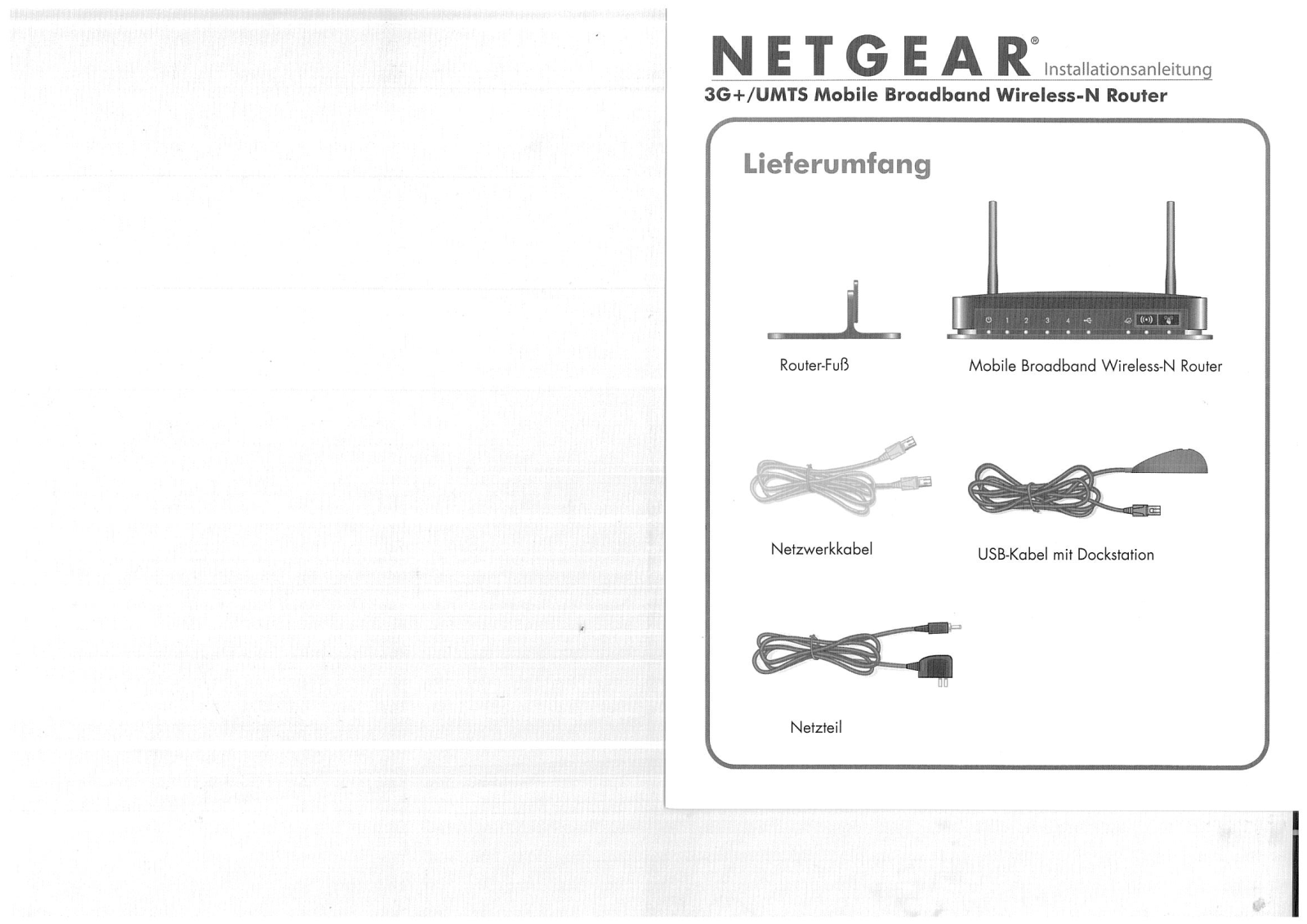 NETGEAR MBRN3000 Installation manual