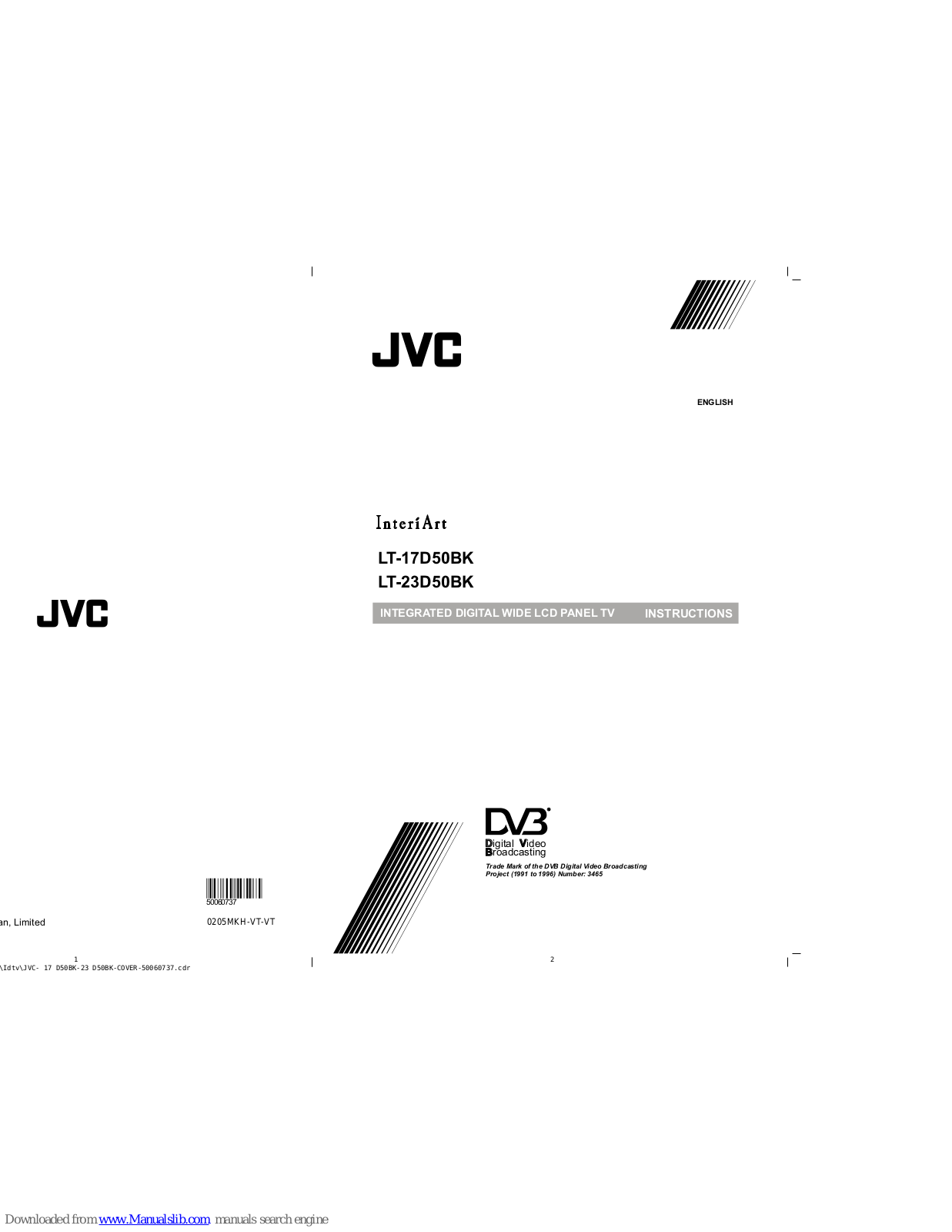 JVC InteriArt 0205MKH-VT-VT, InteriArt LT-17D50BK, InteriArt LT-23D50BK Instructions Manual