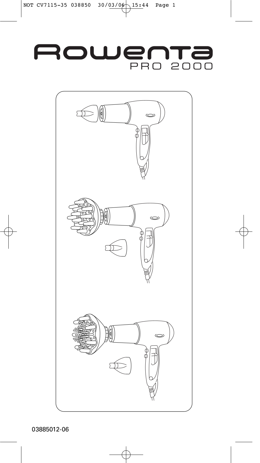 Rowenta CV-7115 User Manual