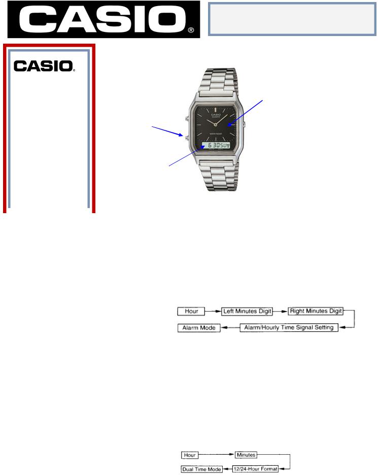 Casio AQ-230A-IDMQYES Instruction manual