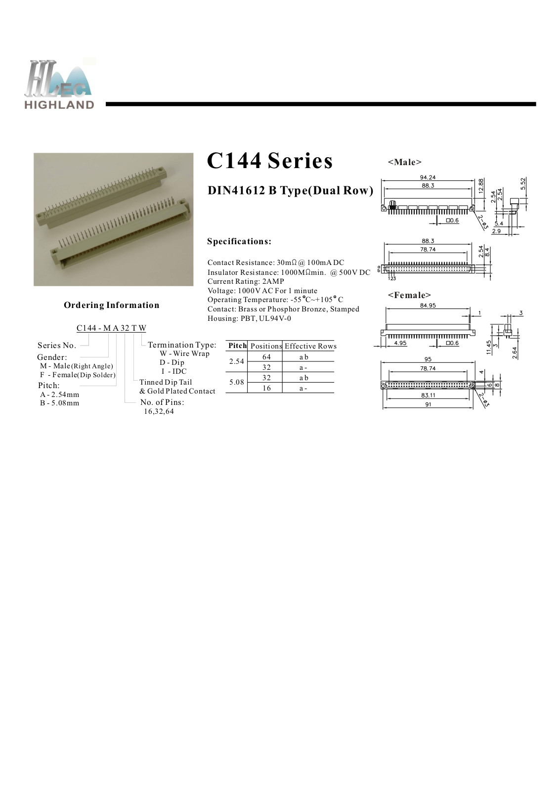 Rainbow Electronics C144 User Manual