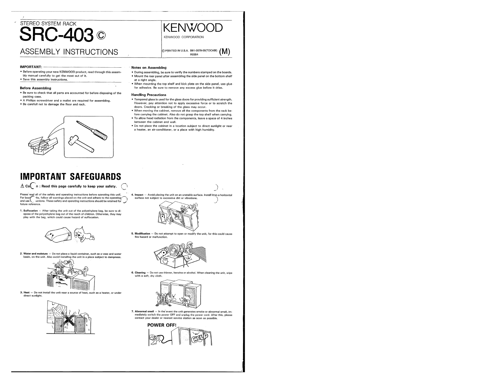 Kenwood SRC-403 User Manual