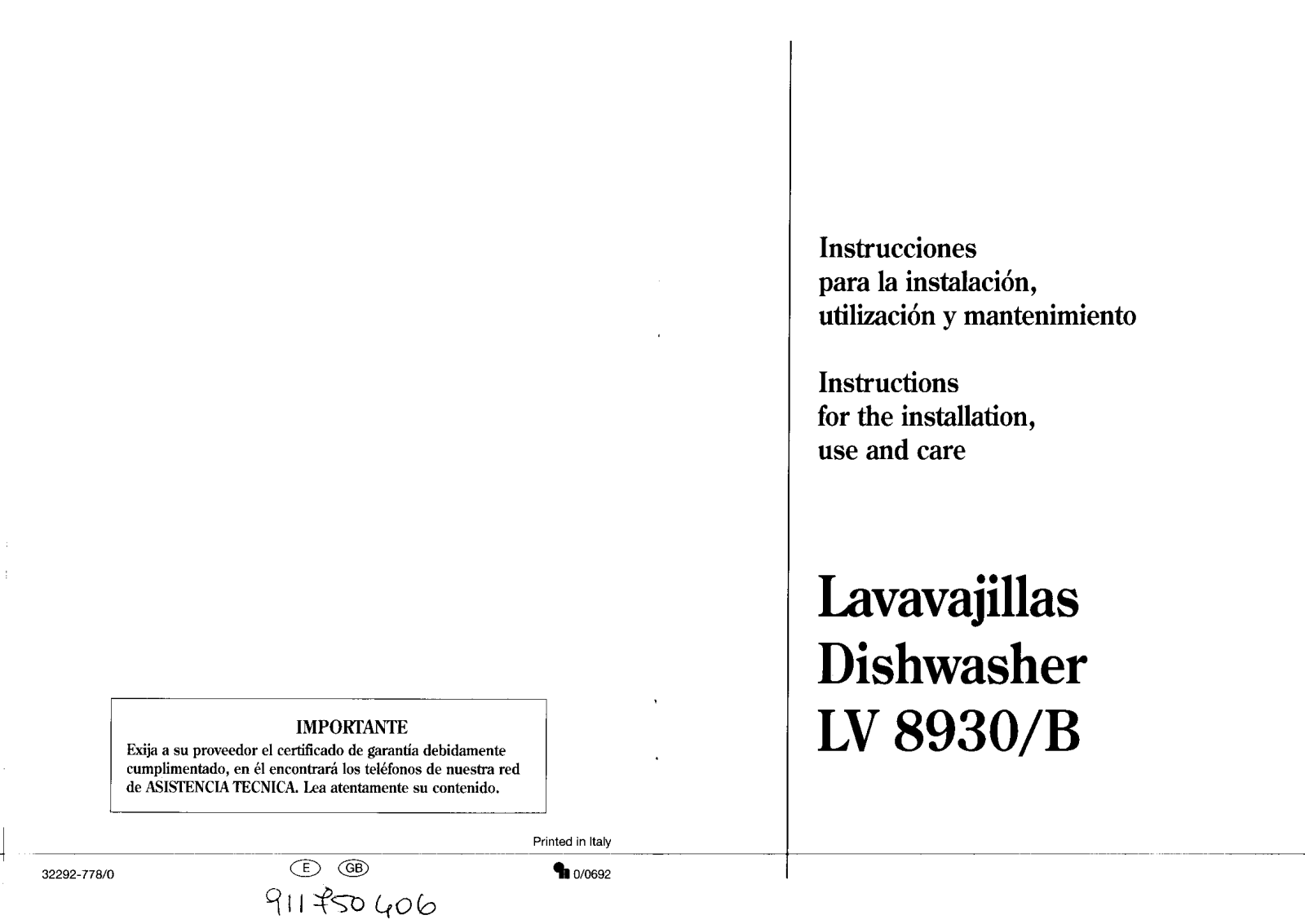 Corbero LV8930B User Manual