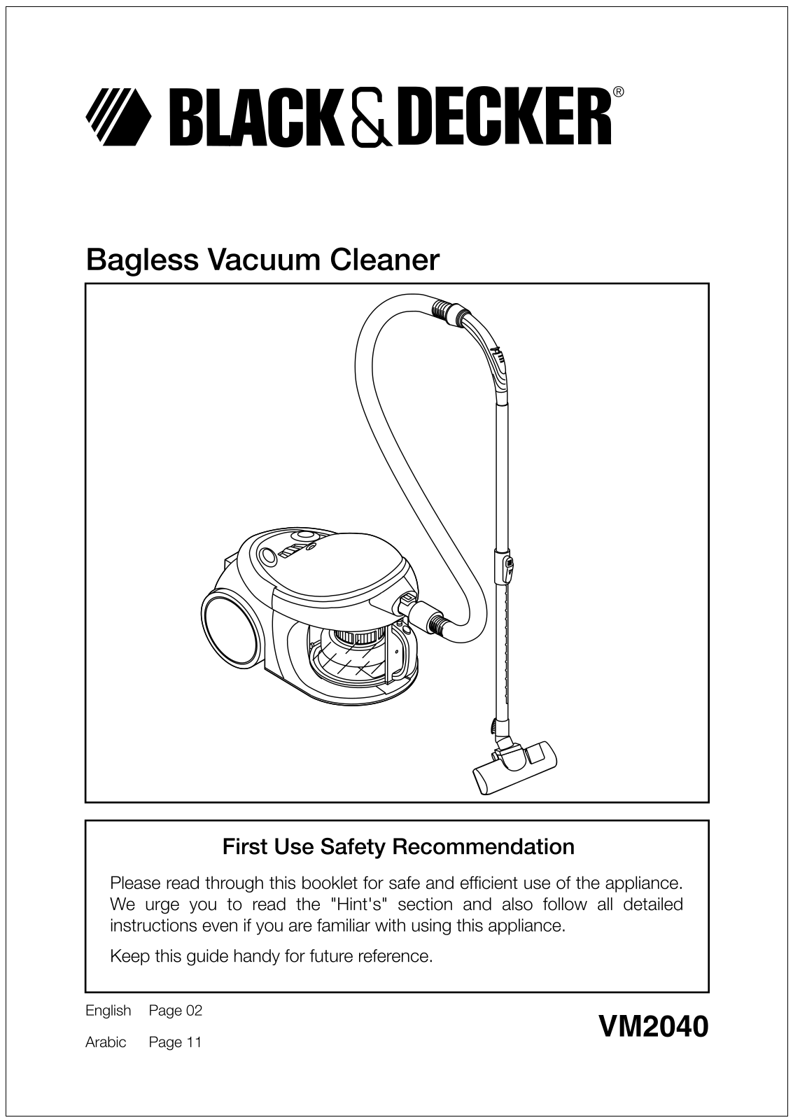 Black & Decker VM2040 User Manual