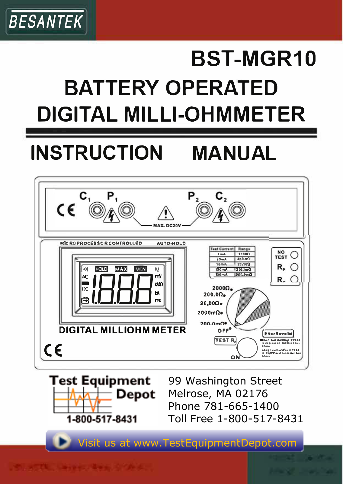 Besantek BST-MGR10 Instruction Manual