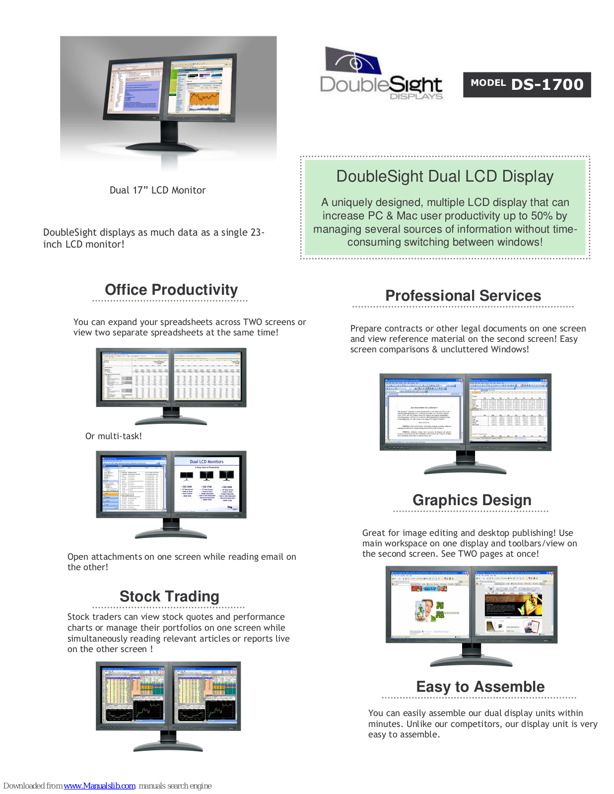 DoubleSight DS DS-1700 DS-1700, DS-1700 Brochure & Specs - ManualMachine.com