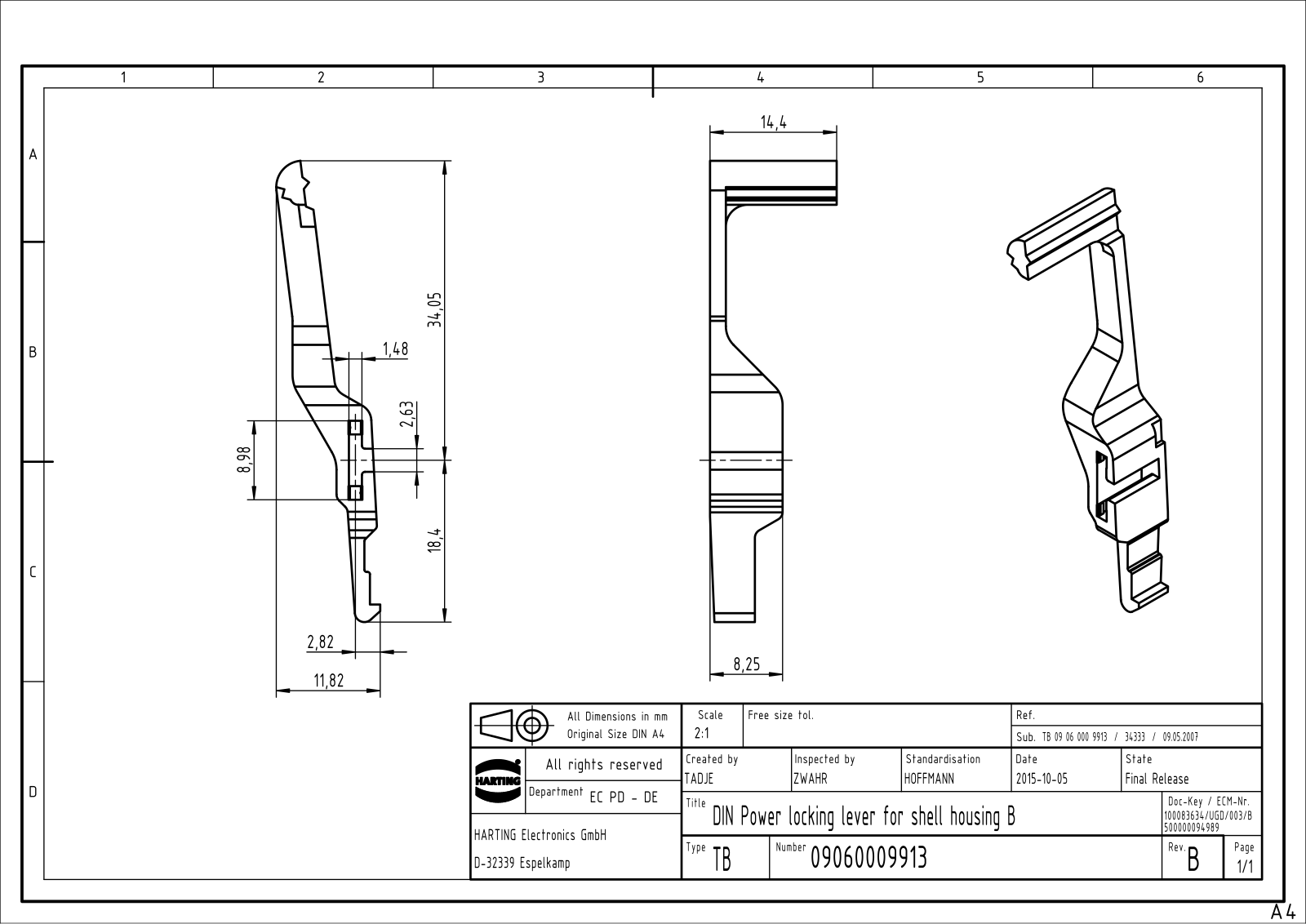 HARTING 0906 000 9913 Datasheet - ManualMachine.com