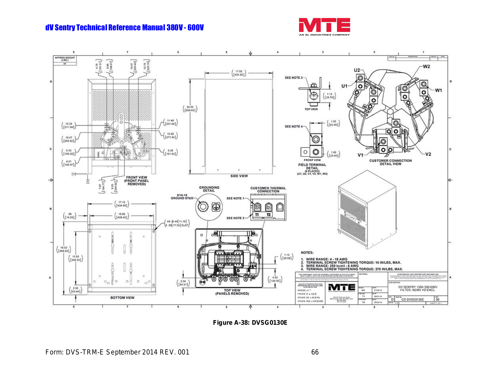 MTE DVSG0130E Technical Reference Manual