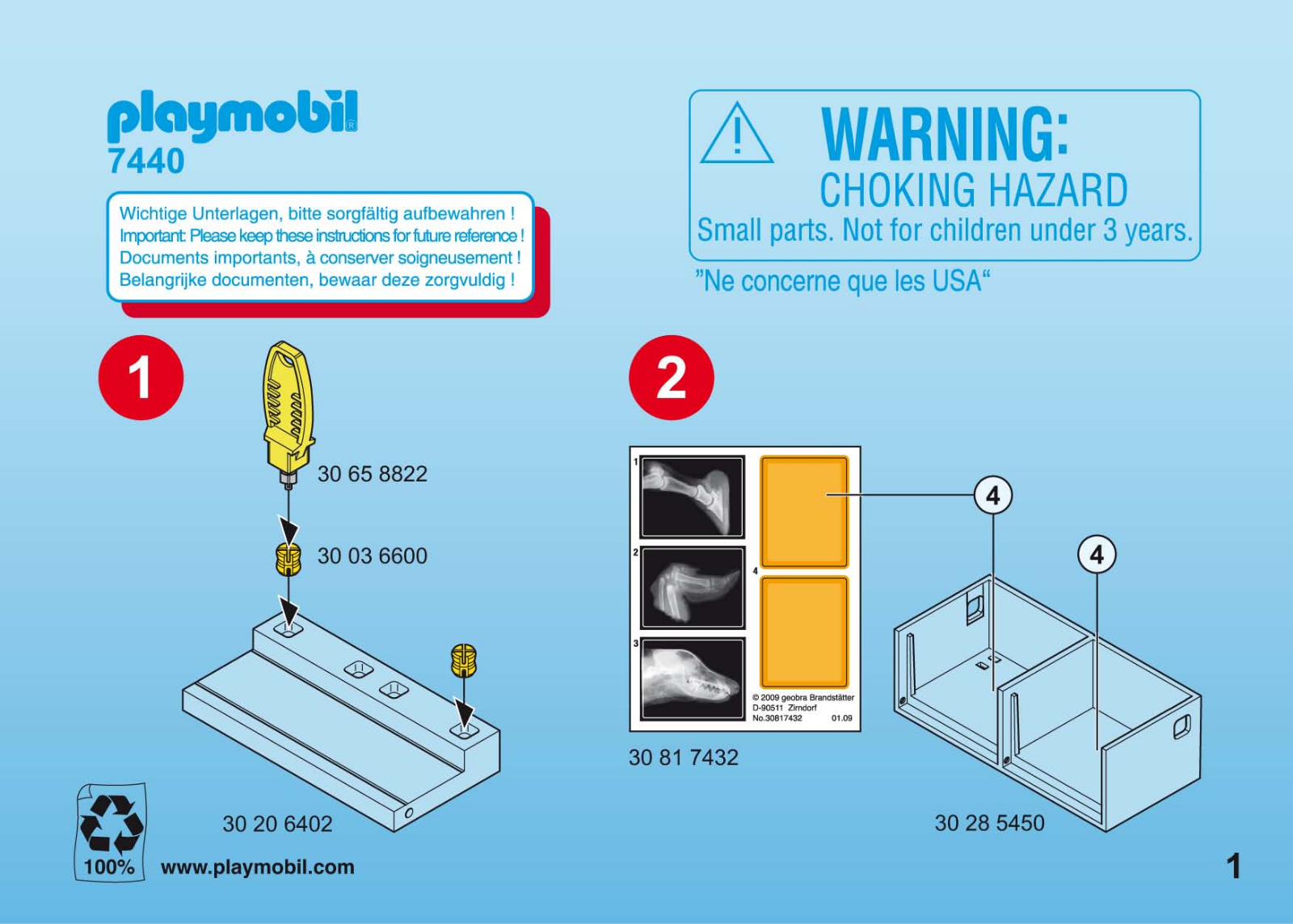 Playmobil 7440 Instructions