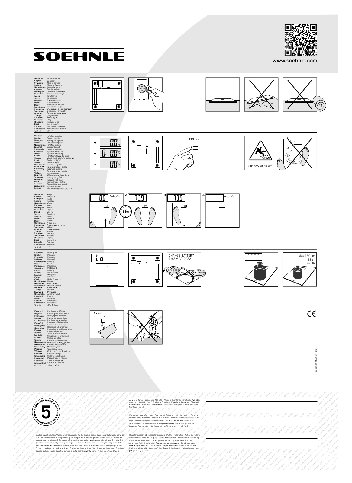 SOEHNLE Pino White User Manual