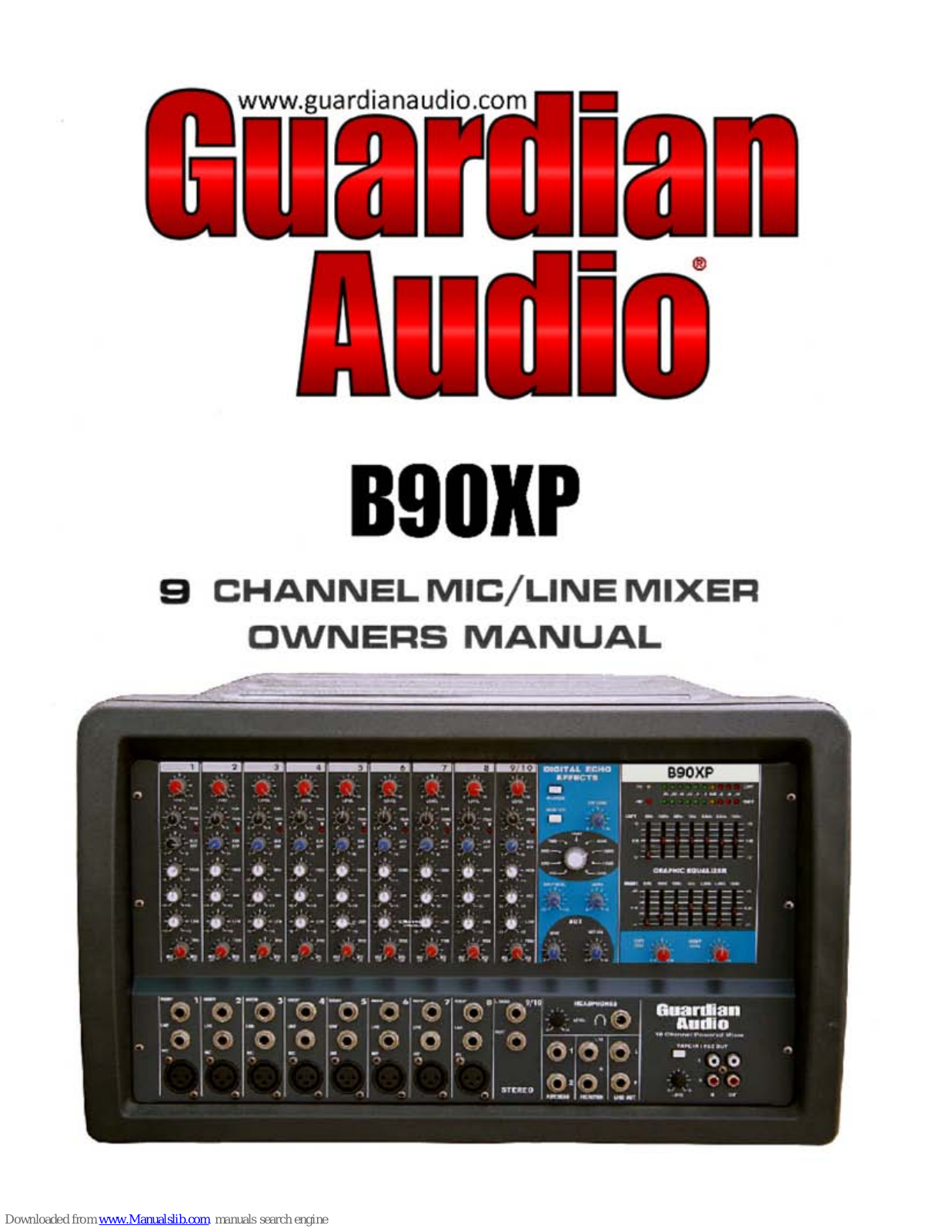 Guardian Audio B90XP Owner's Manual